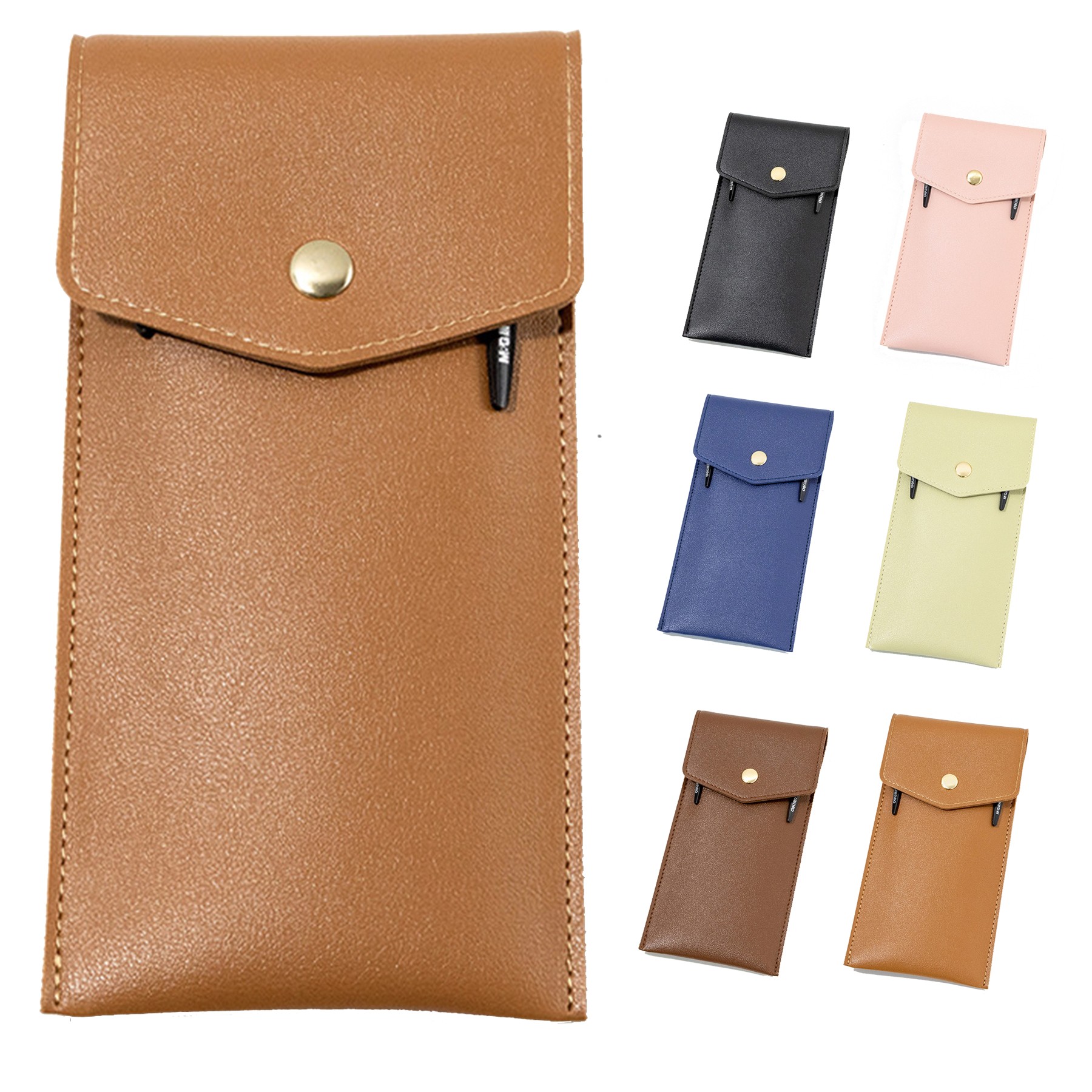 Business PU Leather Pen Storage Bag 10