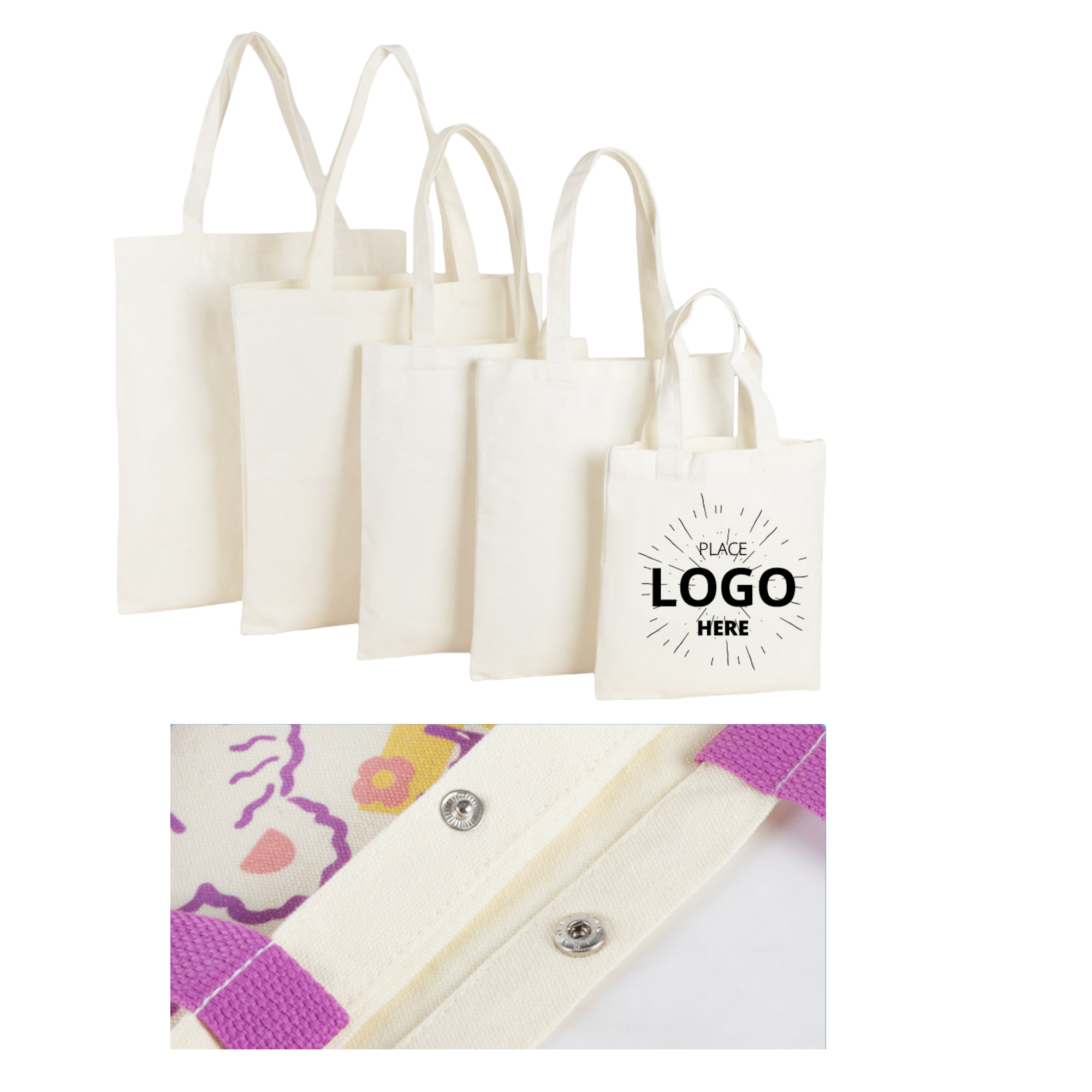 Natural Canvas Tote Bag 1