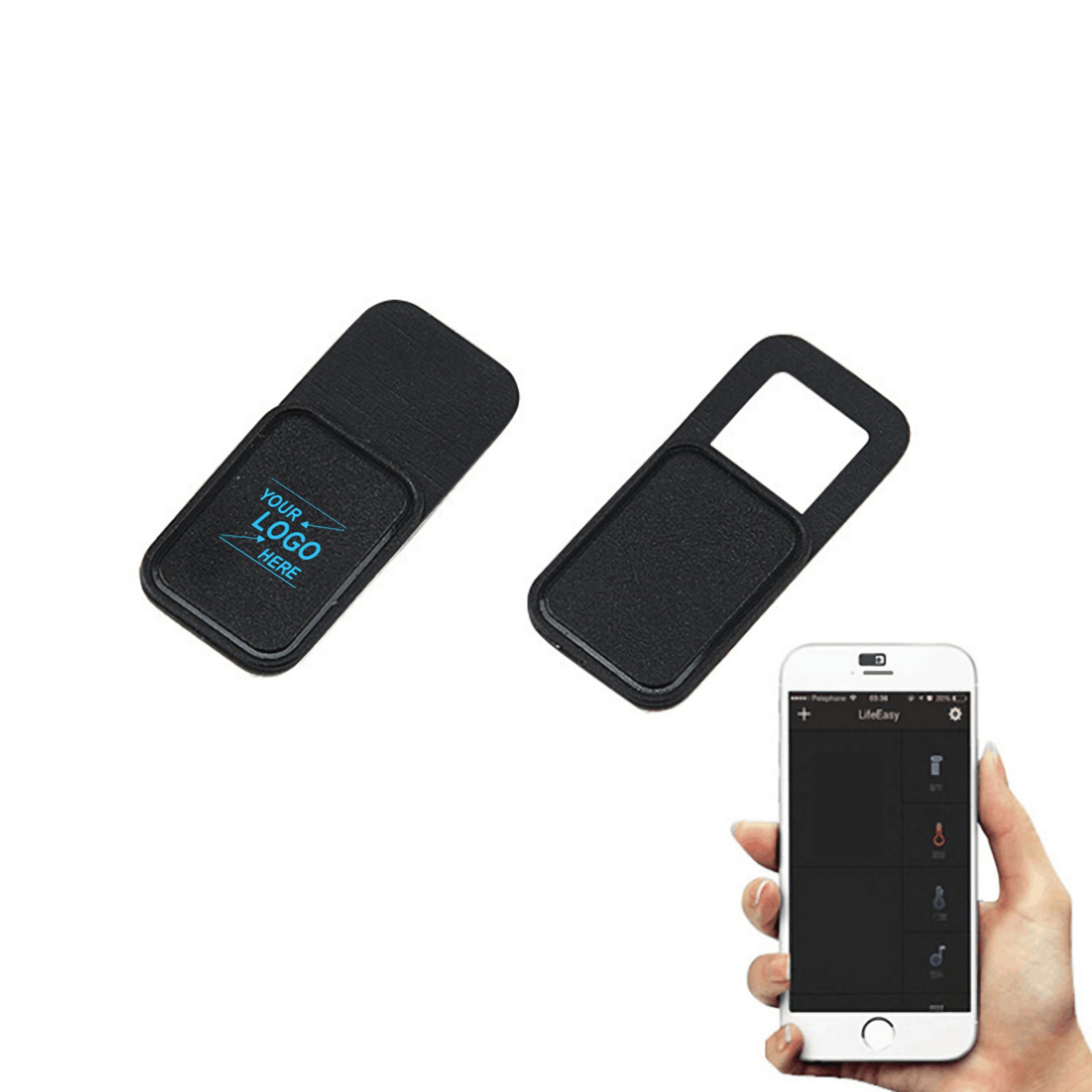 Rectangular Plastic Webcam Cover
