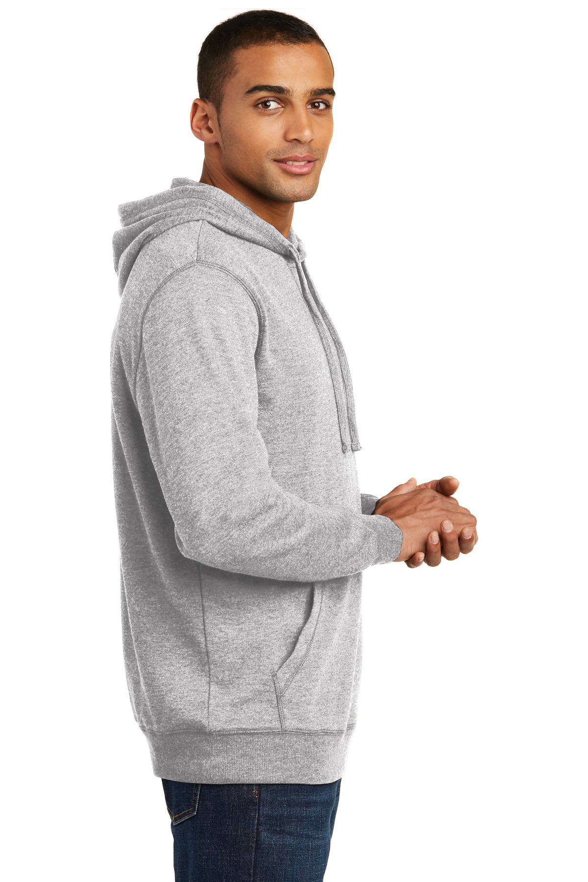 District Lightweight Fleece Hoodie. DM391, custom hoodie or sweatshirt with logo imprint 15