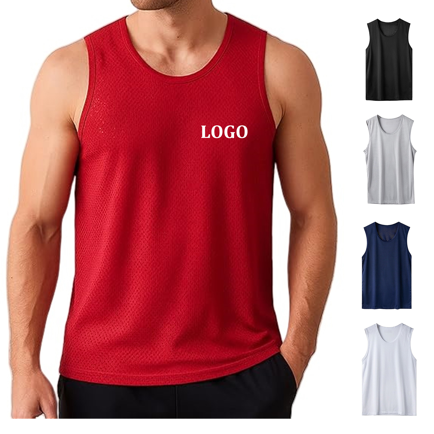 Men's Fitness Mesh Vest 6