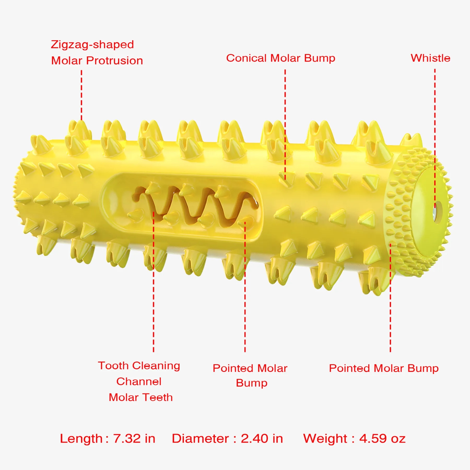 Rubber Dog Teething Stick Toy 4