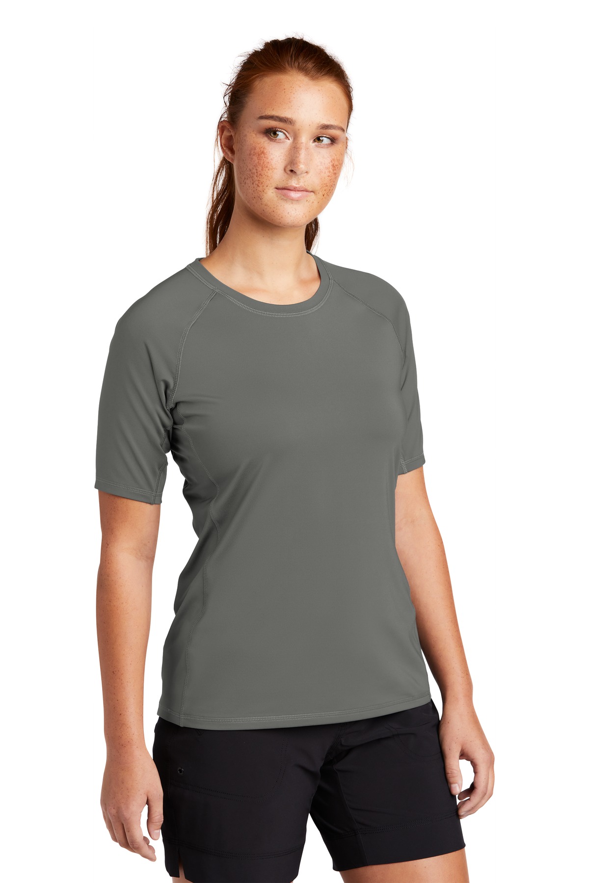 Sport-Tek Women's Rashguard Tee. LST470 8