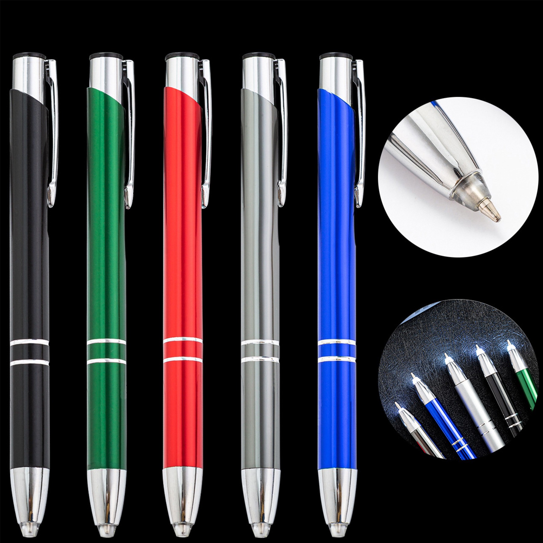 Multi Functional Ballpoint Pen With Led Light 2