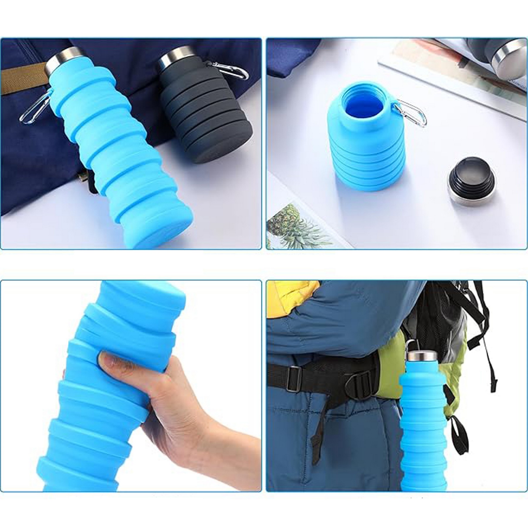 Collapsible Silicone Water Bottle 5