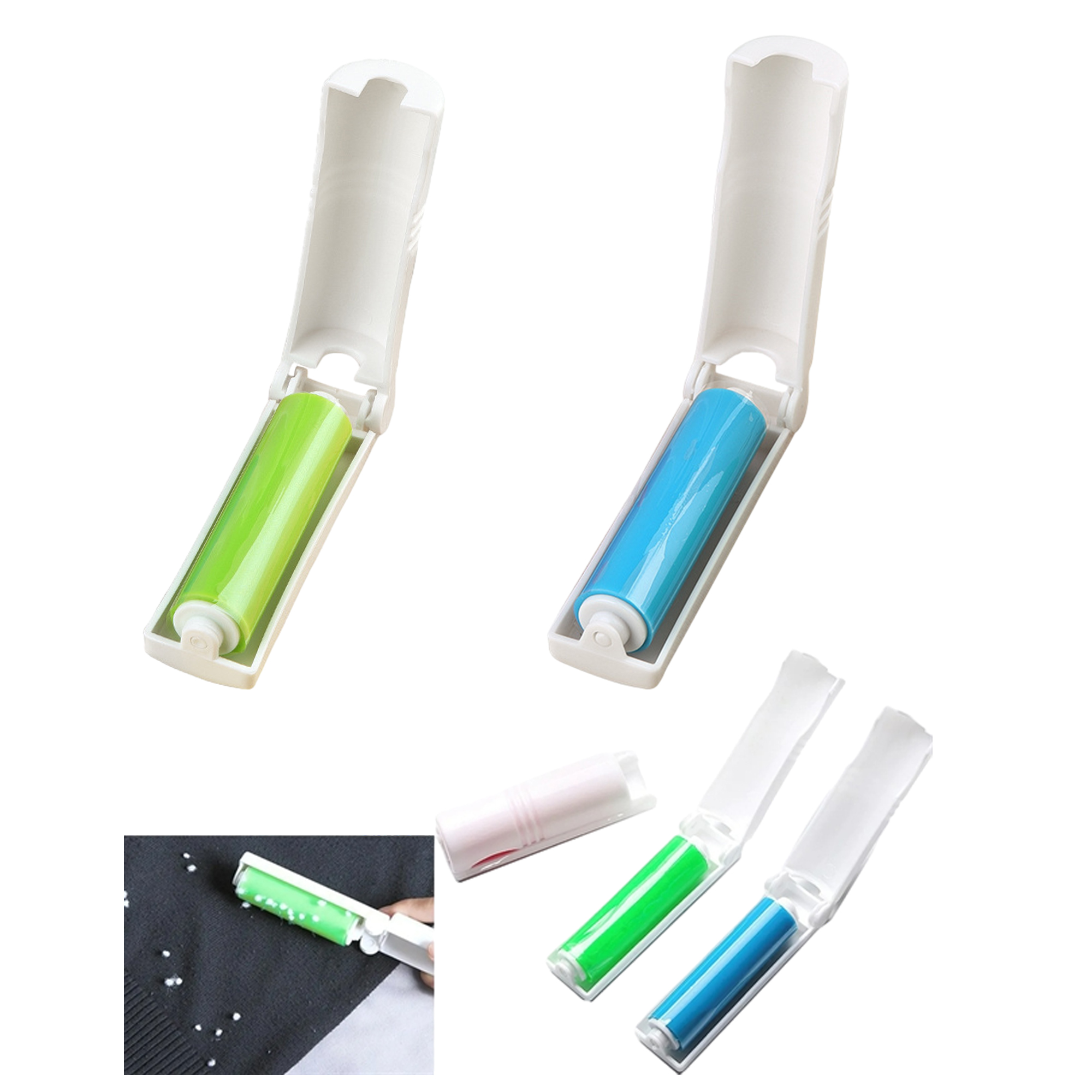 Reusable Collapsible Travel Lint Roller 1