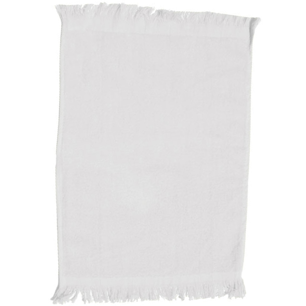 Luxurious Fingertip Towel Fringed USA Decorated (11" x 18")