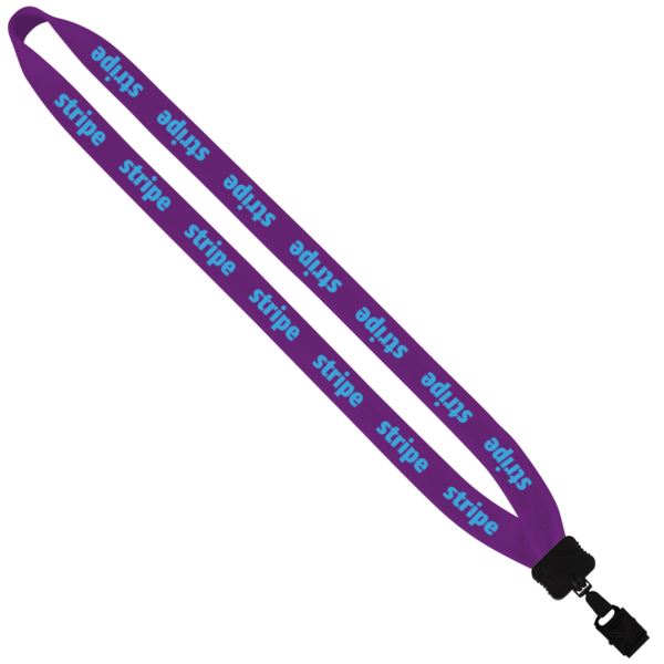 3/4" Cotton Lanyard with Plastic Clamshell & O-Ring 101