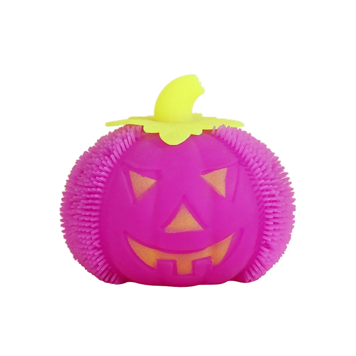 Halloween Pumpkin Glow Decompression Fuzz Ball 4