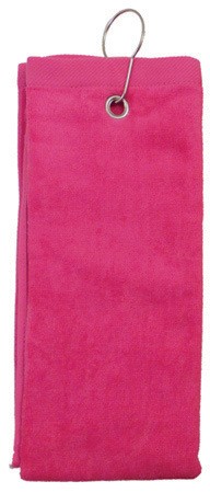 Tri Fold Sport Towel w/Center Grommet & Hook 9
