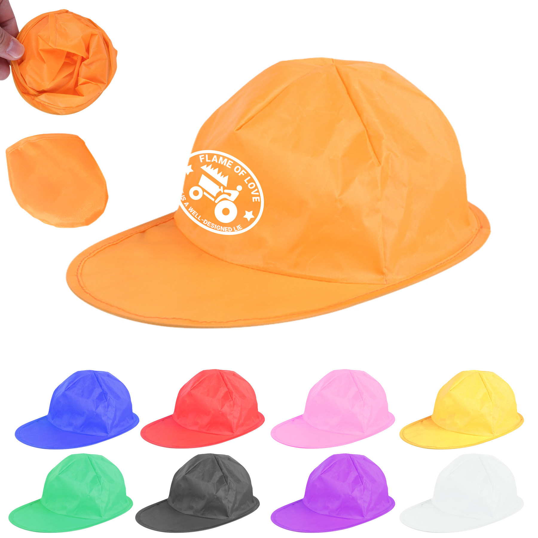 Foldable Baseball Cap with Pouch 2