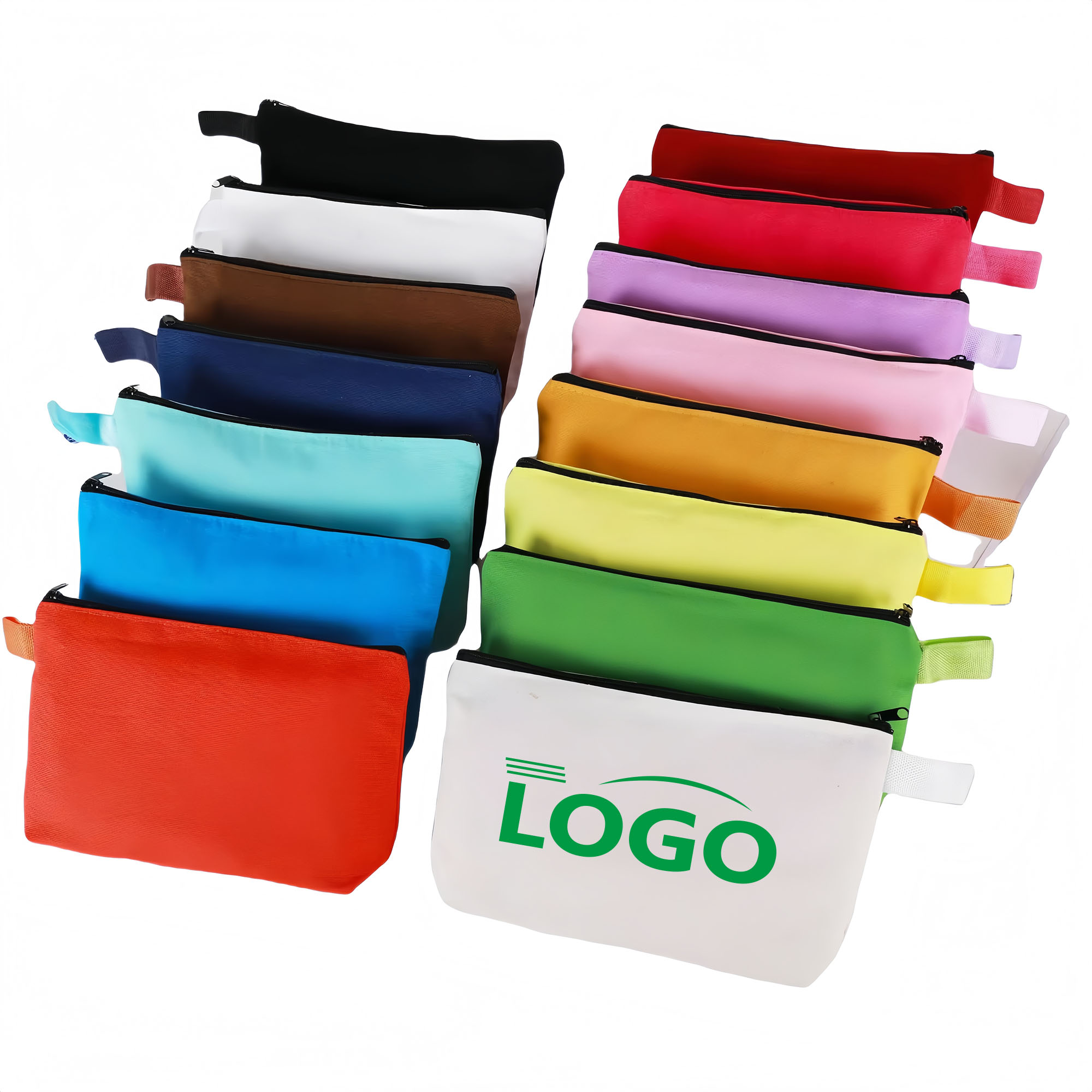 Colorful Cotton Canvas Zipper Pouch 2