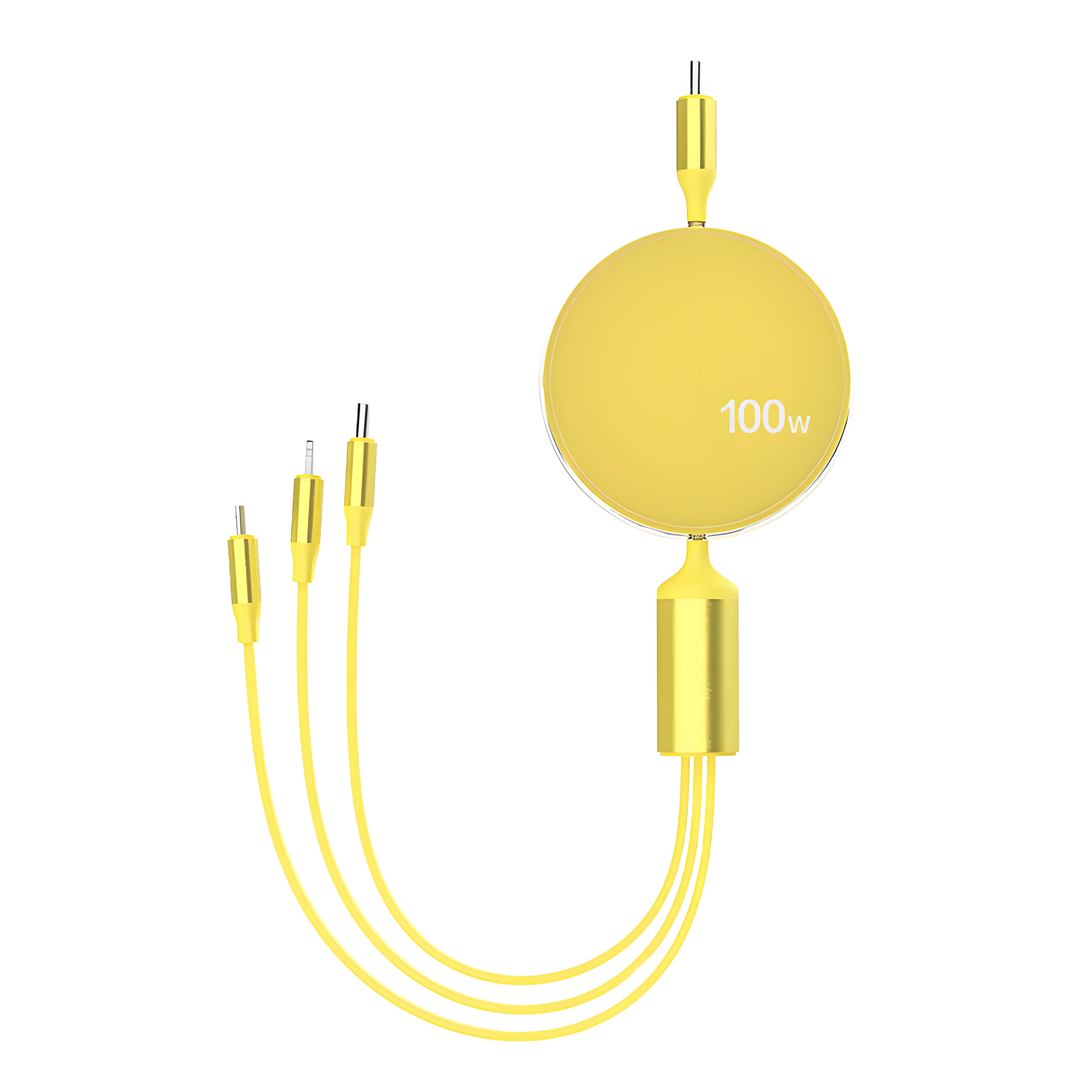 3-in-1 Retractable USB C Cable 100W Fast Charging for Multiple Devices 4
