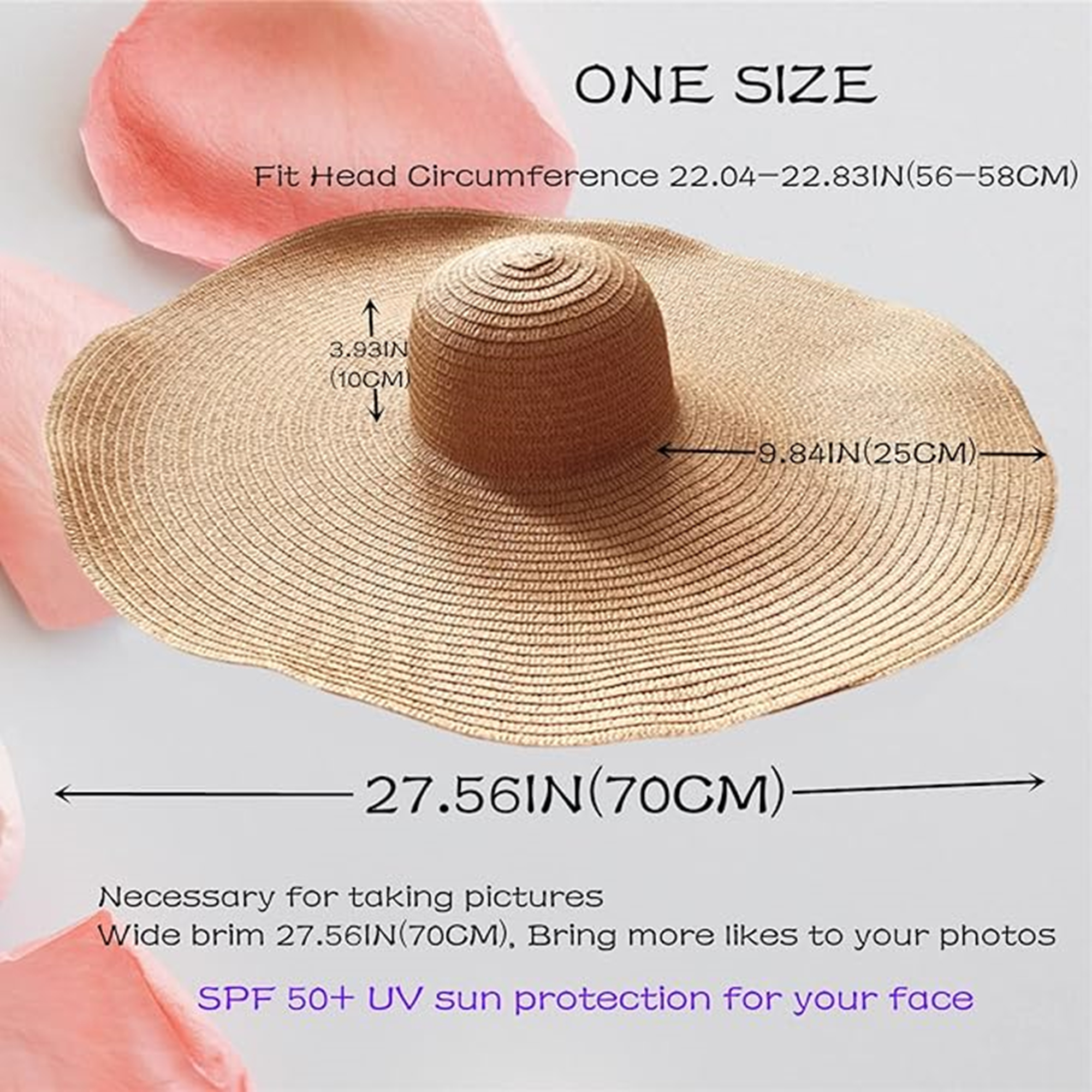 Oversized Beach Straw Hat 3