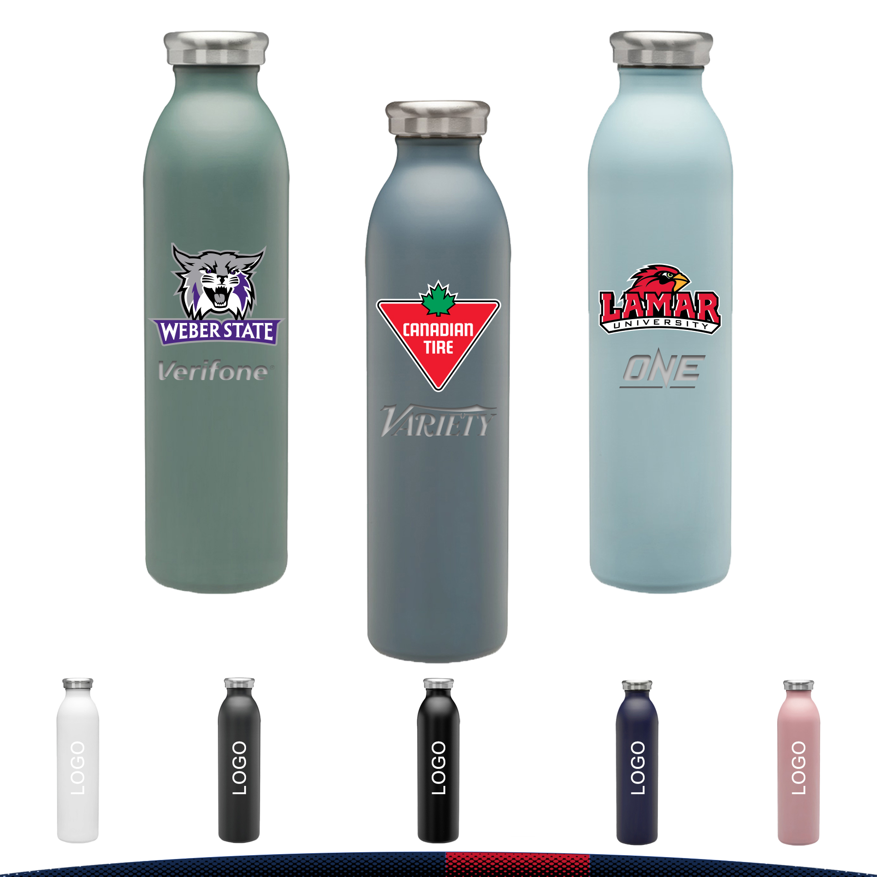 Eacle Stainless Steel Water Bottle - 20 OZ., custom water bottle with logo imprint 12
