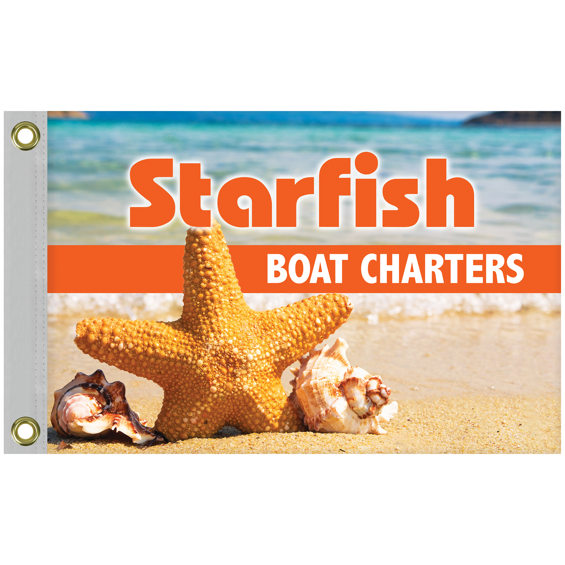 Double Sided Knitted Polyester Rectangle Boat Flag (12"x18") 4