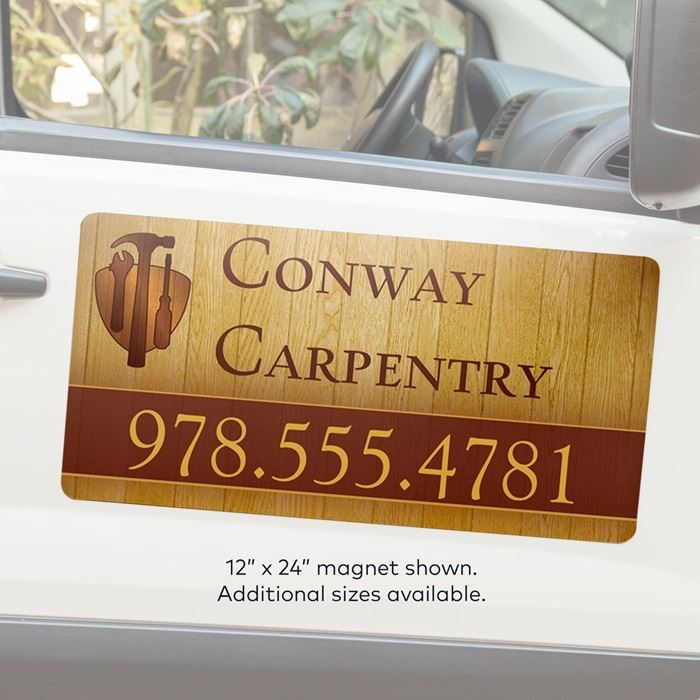 EasyStick Woodgrain Car Magnet 2