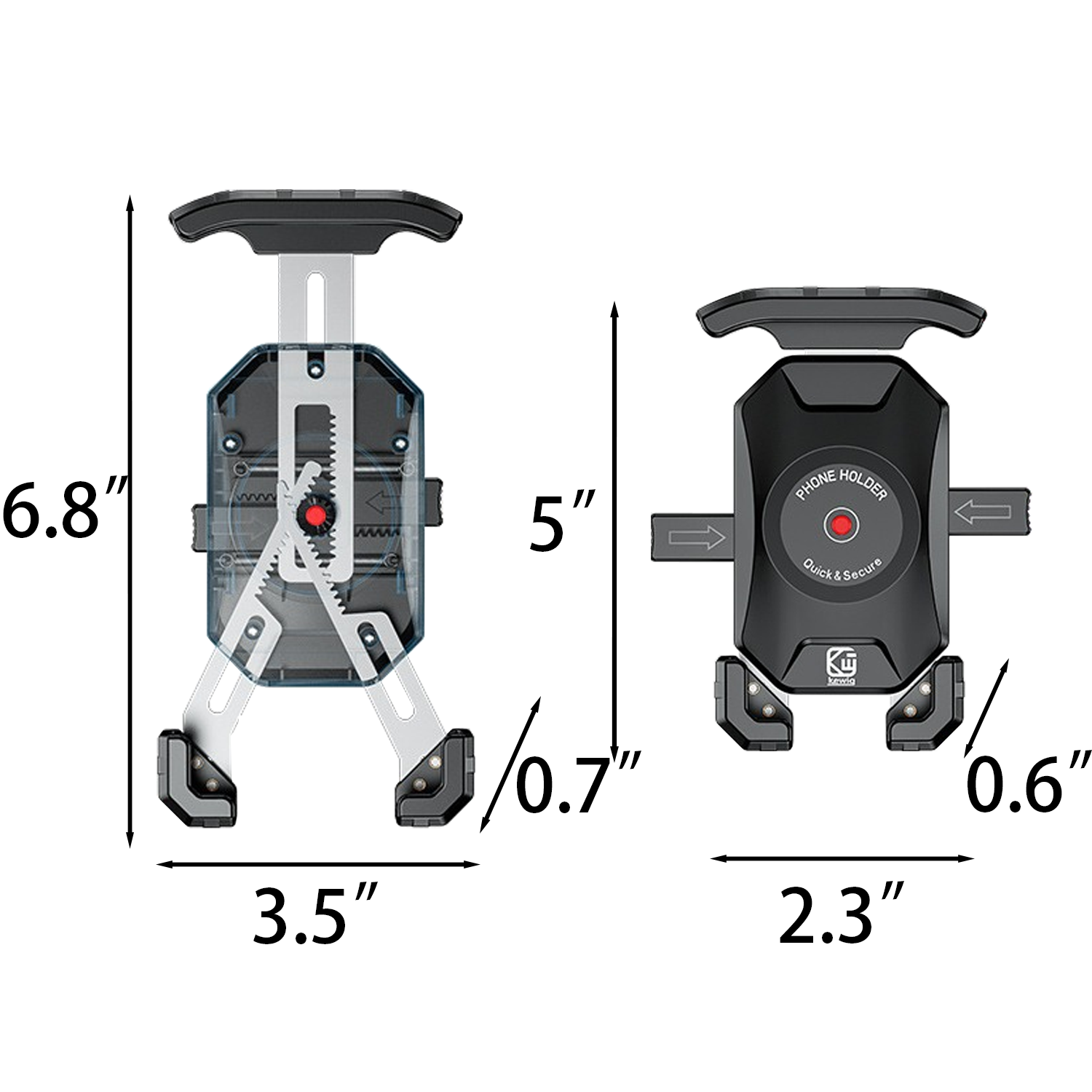 Steady Anti-Shake Motorcycle Phone Holder 5