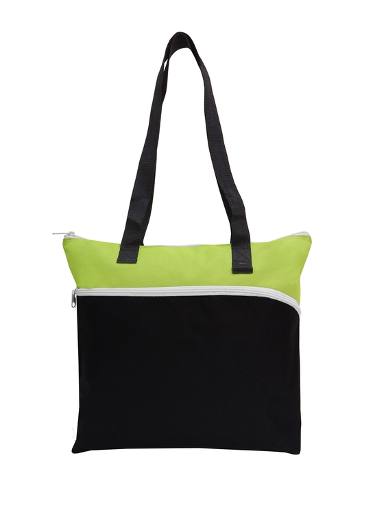 Large Front Zipper Tote