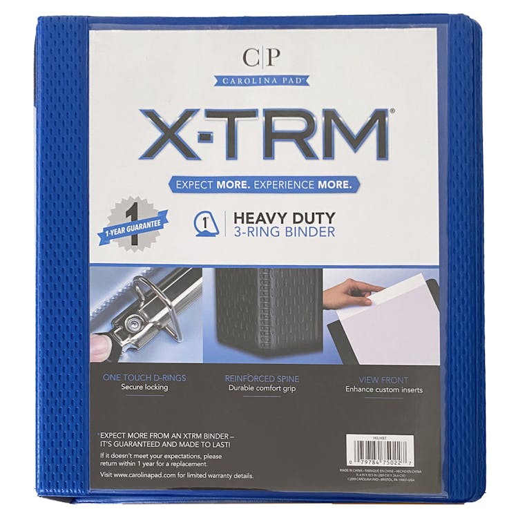 XTRM Binders - 1" Navy 1