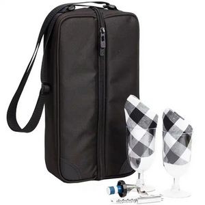 Custom Premium luxury Portable Wine Tote Bag 1