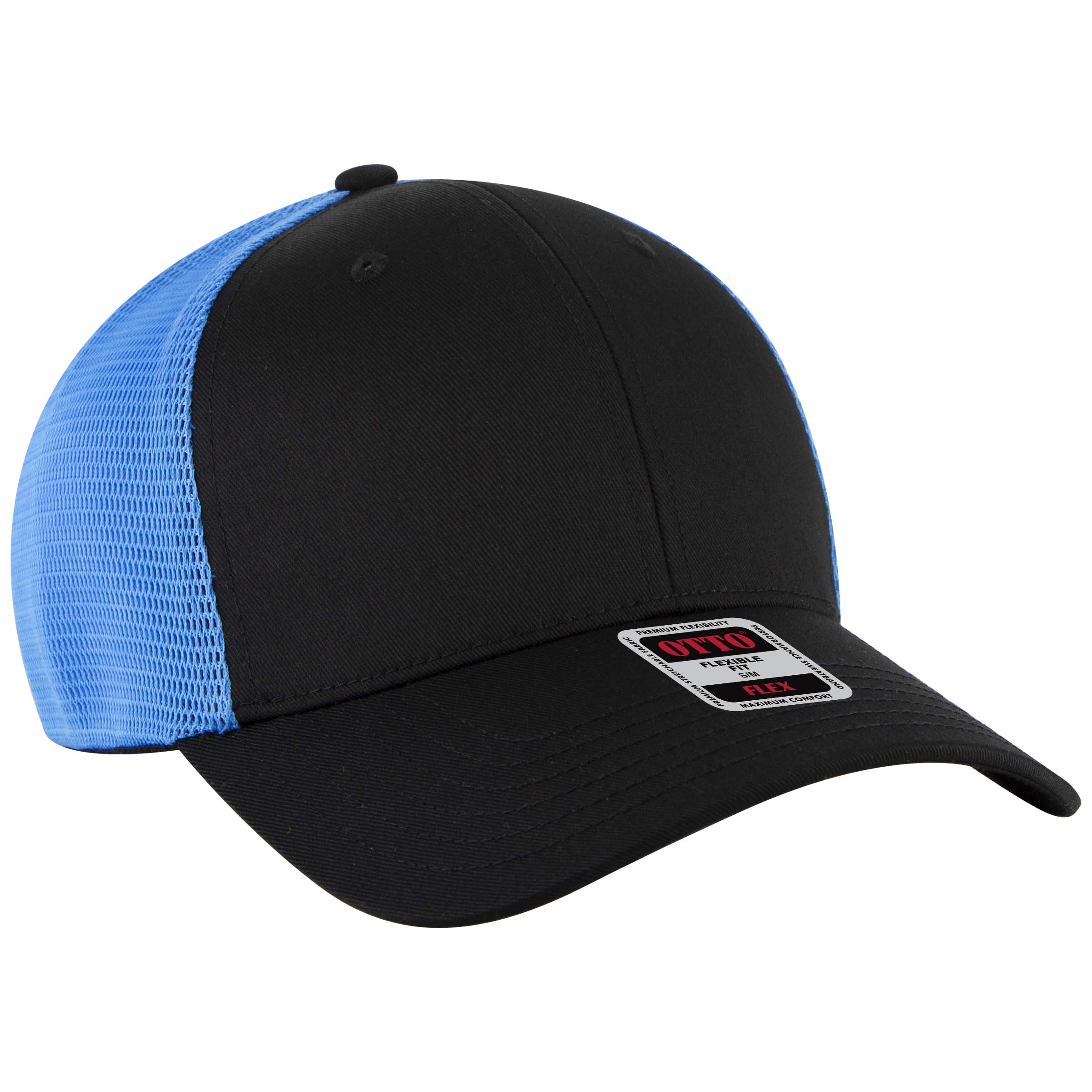 OTTO CAP® OTTO FLEX® Fitted 6 Panel Low Profile Mesh Back Trucker Hat 27