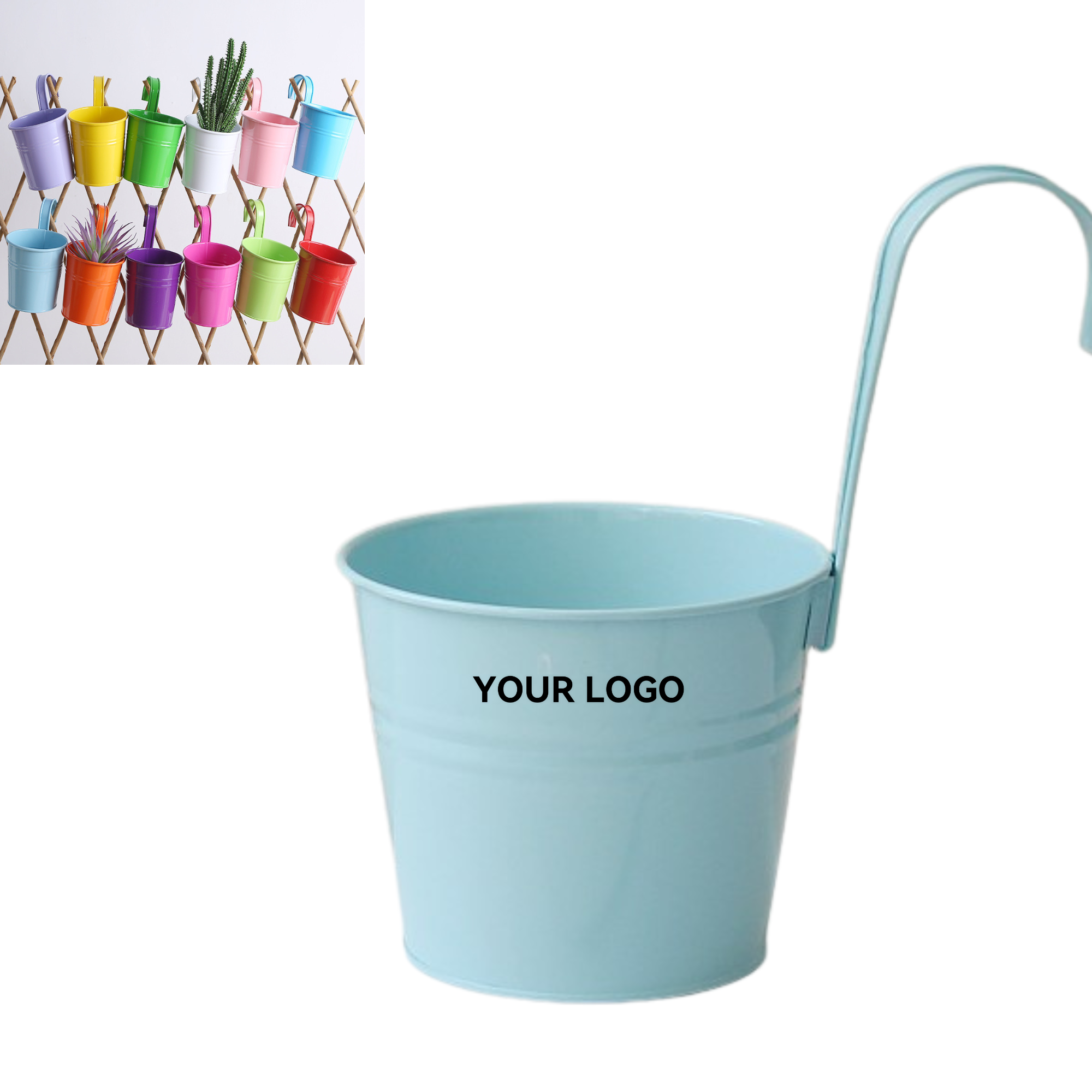 Removable Hook Hanging Flower Pot 1