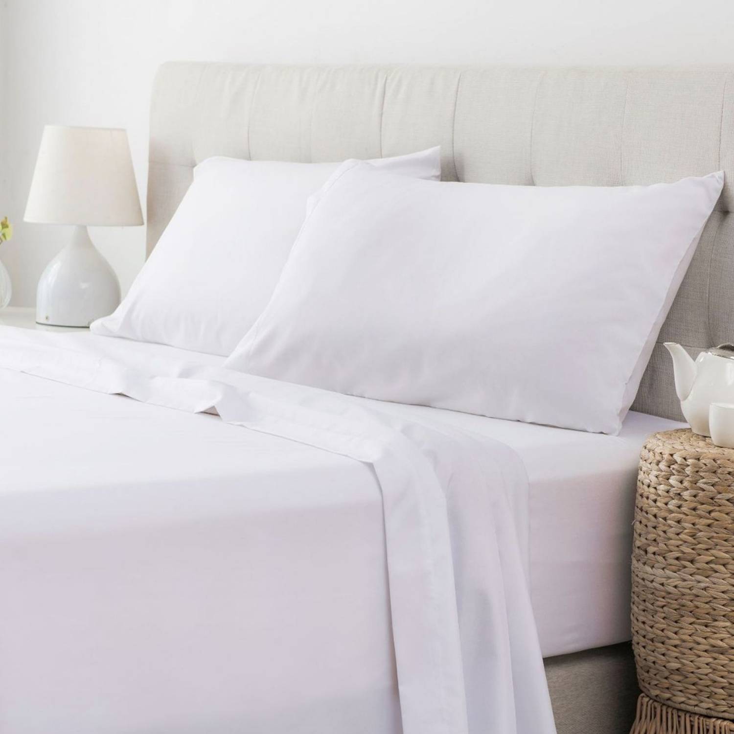 4PCS Microfiber Queen Size Bedding Sheet Set 4