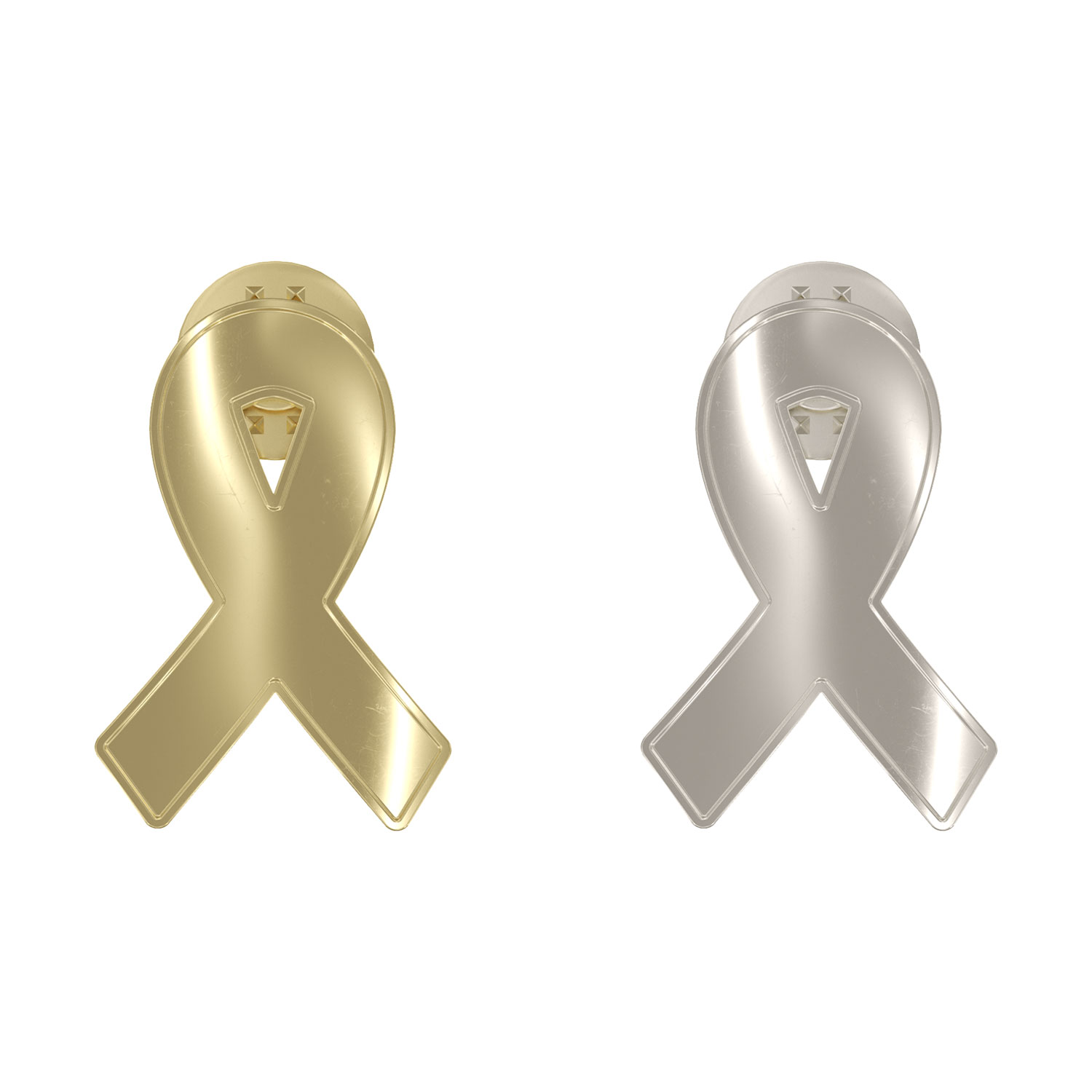 Texture Tone® Ribbon Awareness Shaped Lapel Pin 7