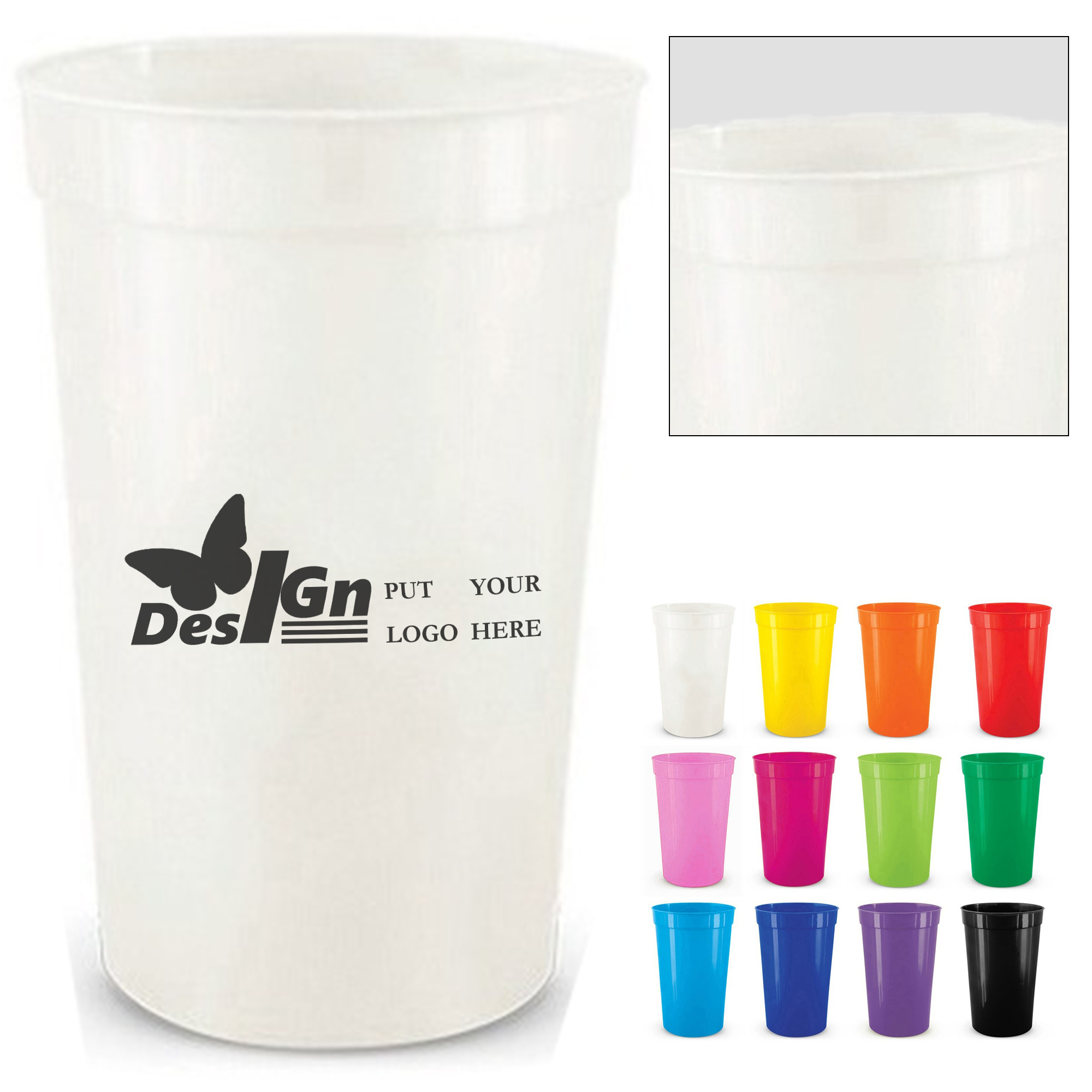 16oz Plastic Stadium Cup 2