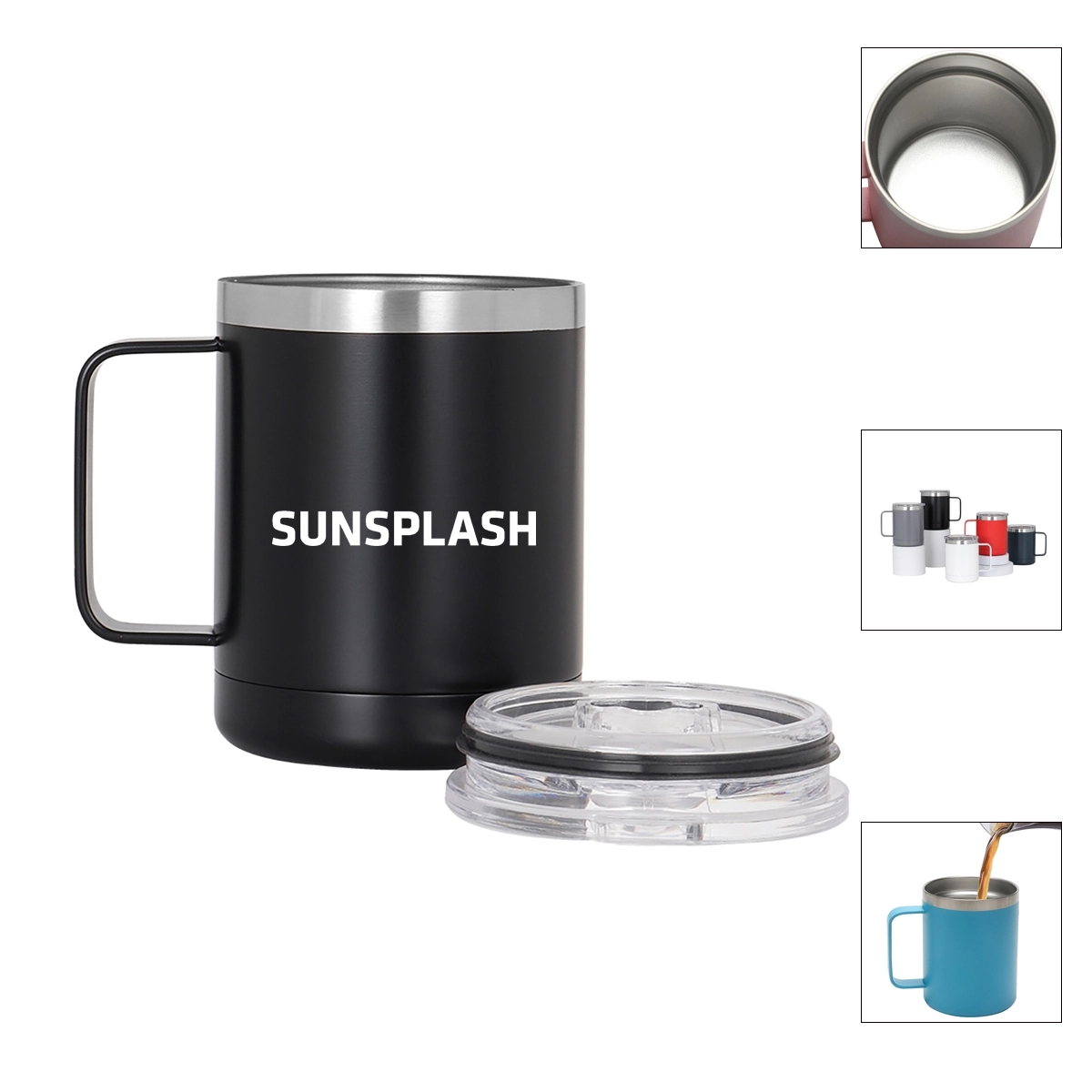 12oz Stainless Steel Coffee Mug 1
