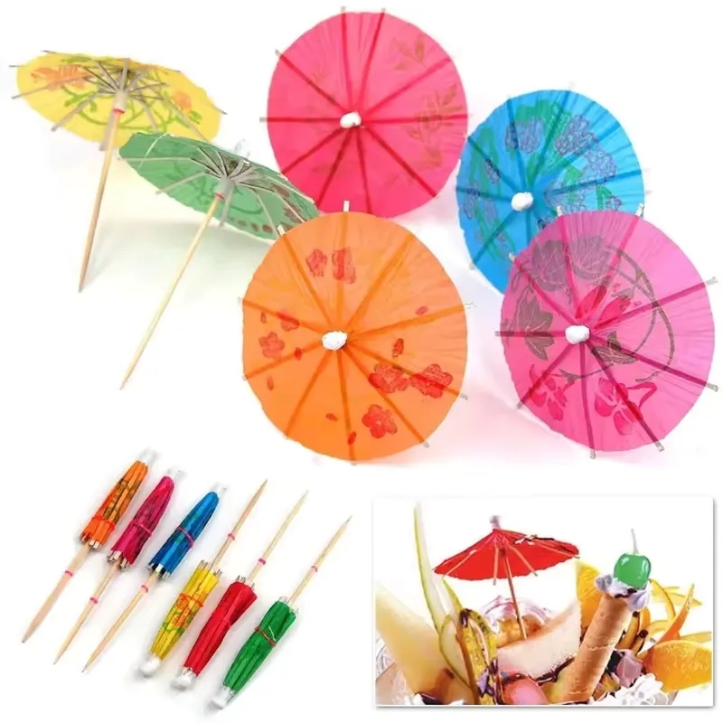Decorative Cocktail Umbrella Toothpicks 4