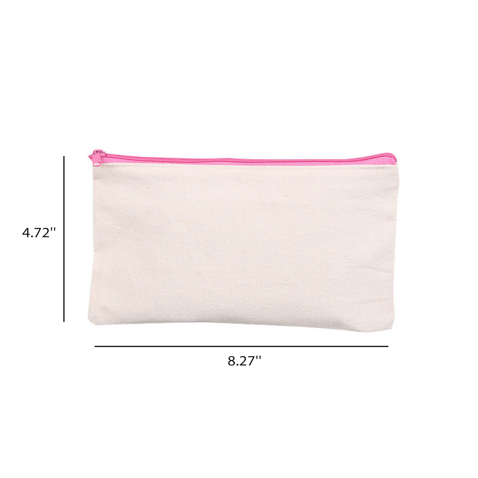 Customizable Multipurpose Canvas Pen Case Blank Makeup Bags 5