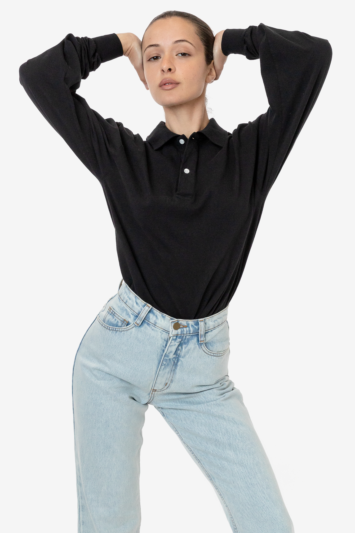 6.5 OZ LONG SLEEVE POLO T-SHIRT 11