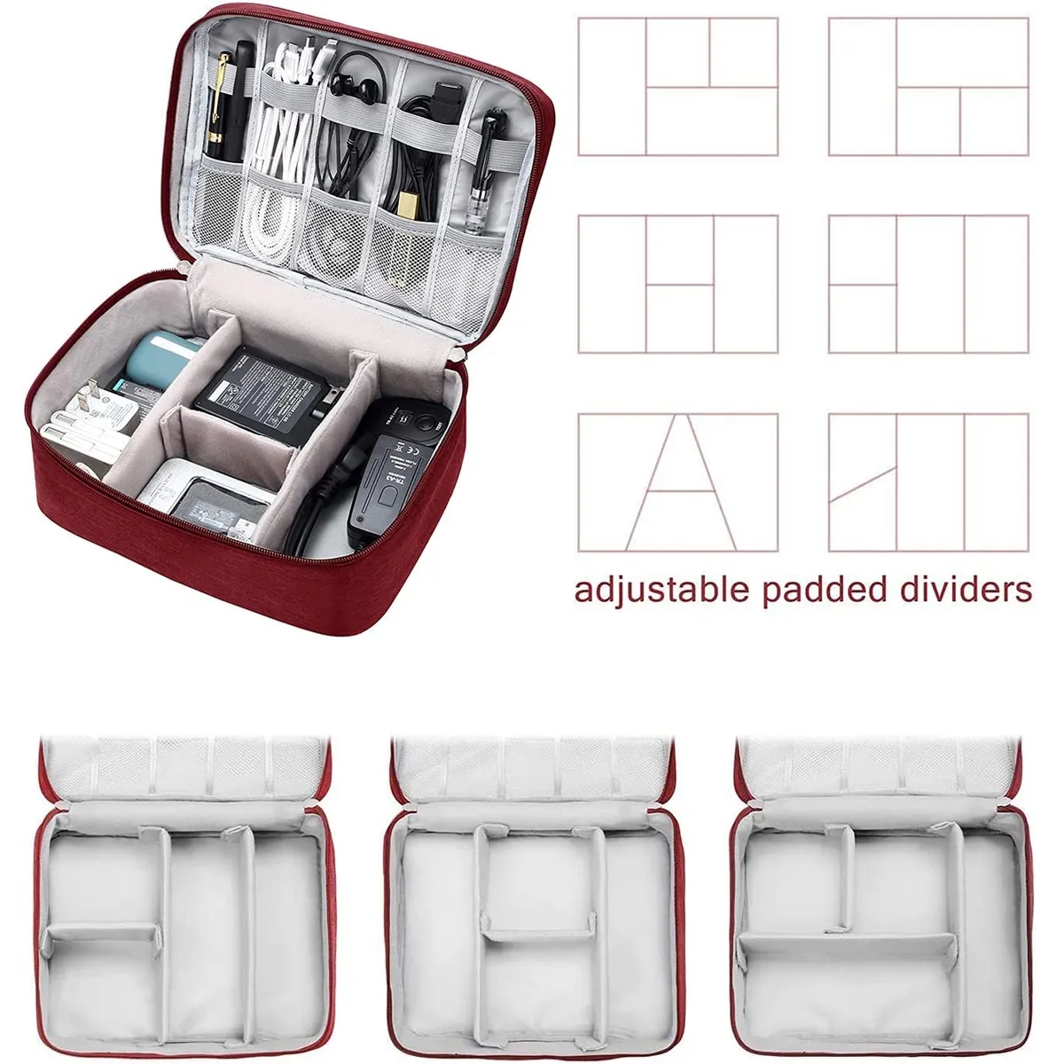 Travel Cable Electronics Organizer 5
