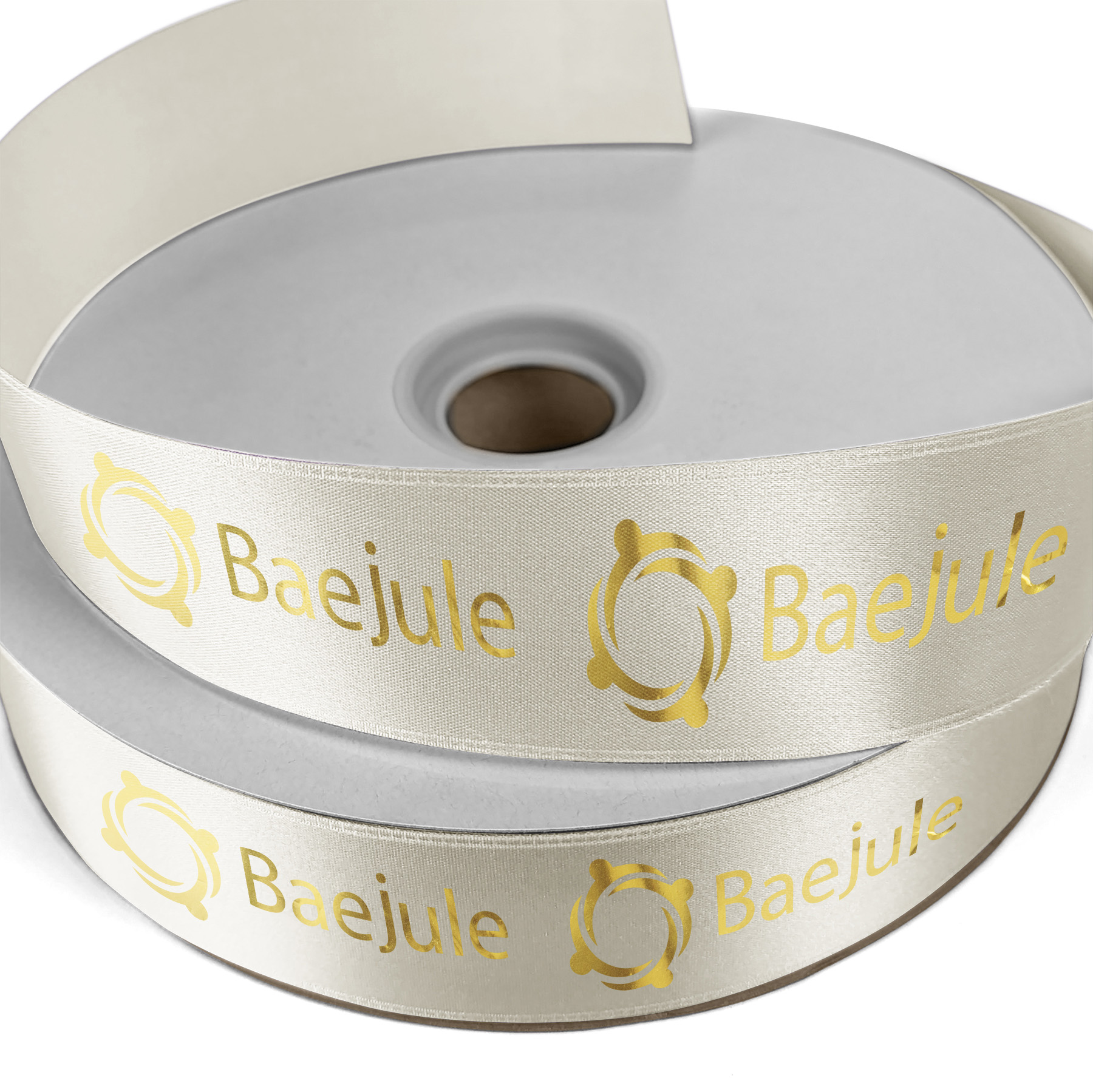 1 1/2" Badge Satin Ribbon - 100yd Roll - Foil Print 7