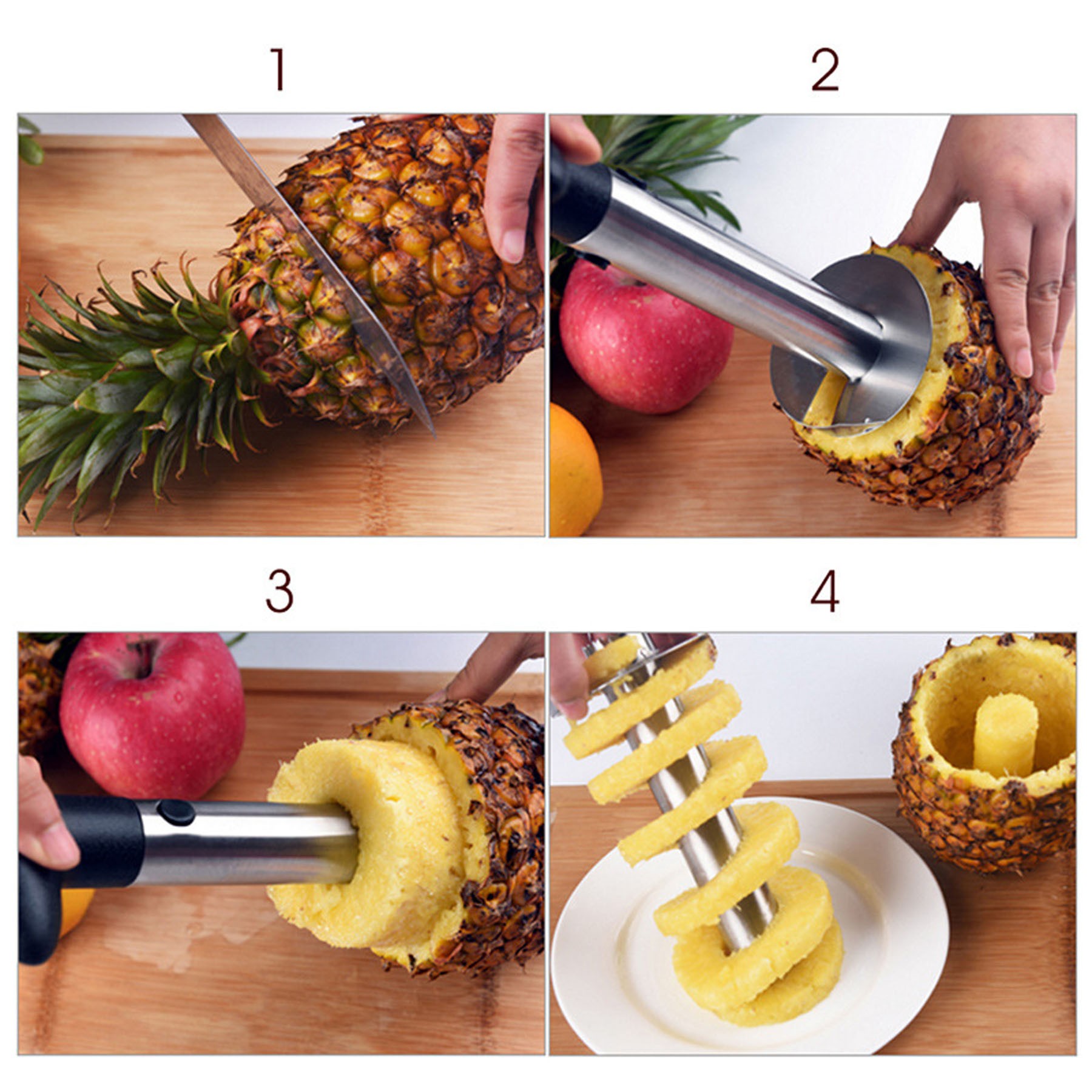 Stainless Steel Pineapple Corer 2