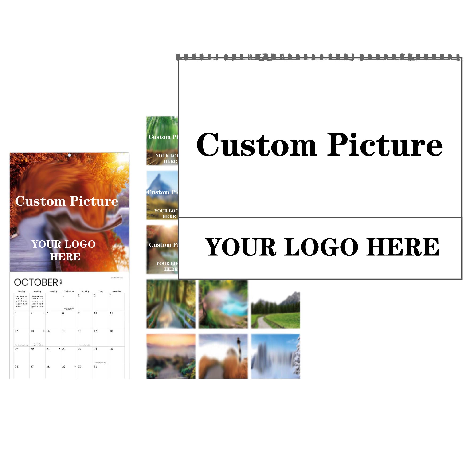 Custom Deluxe Executive Wall Calendar 3
