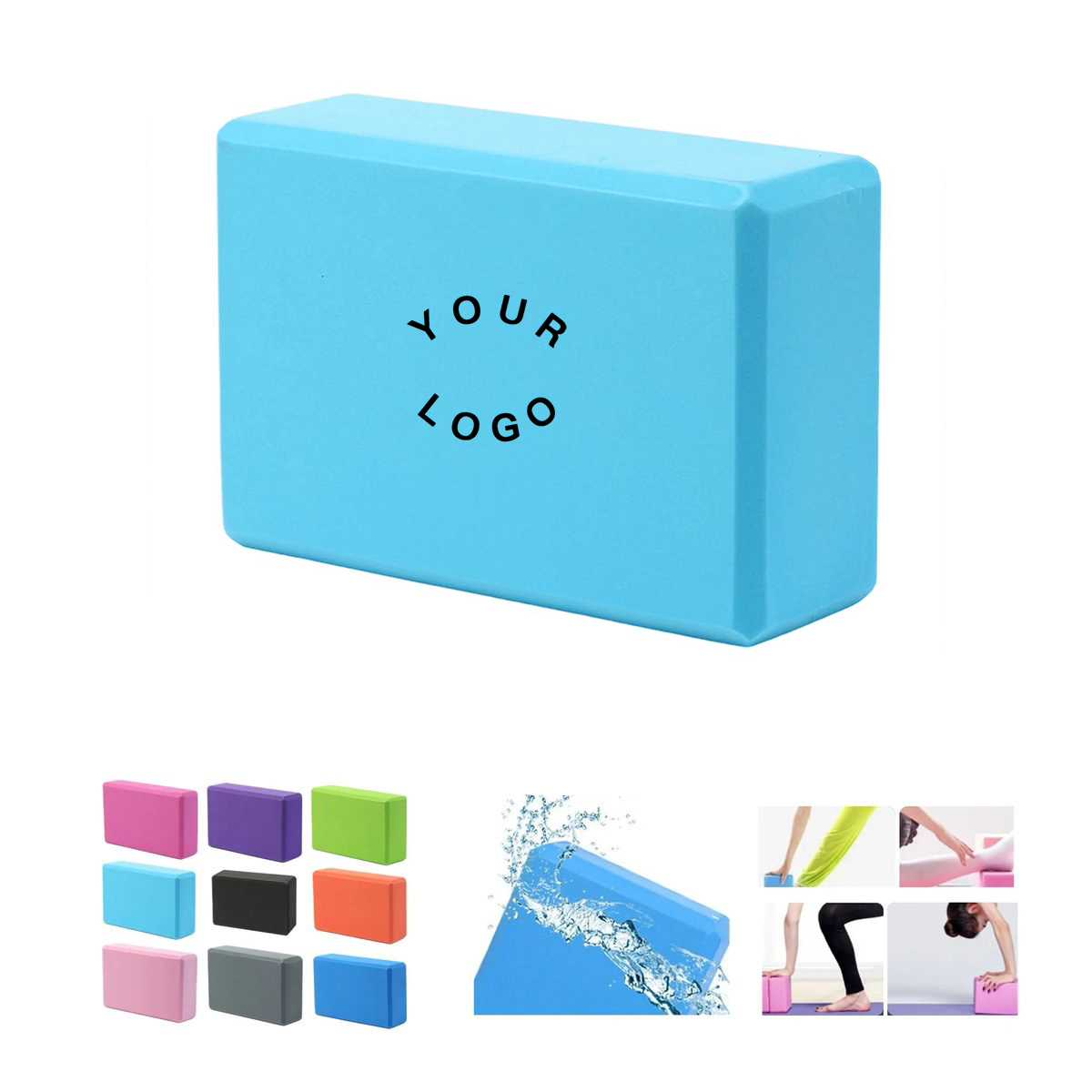 Yoga Block with Firm Support for Fitness Practice 10
