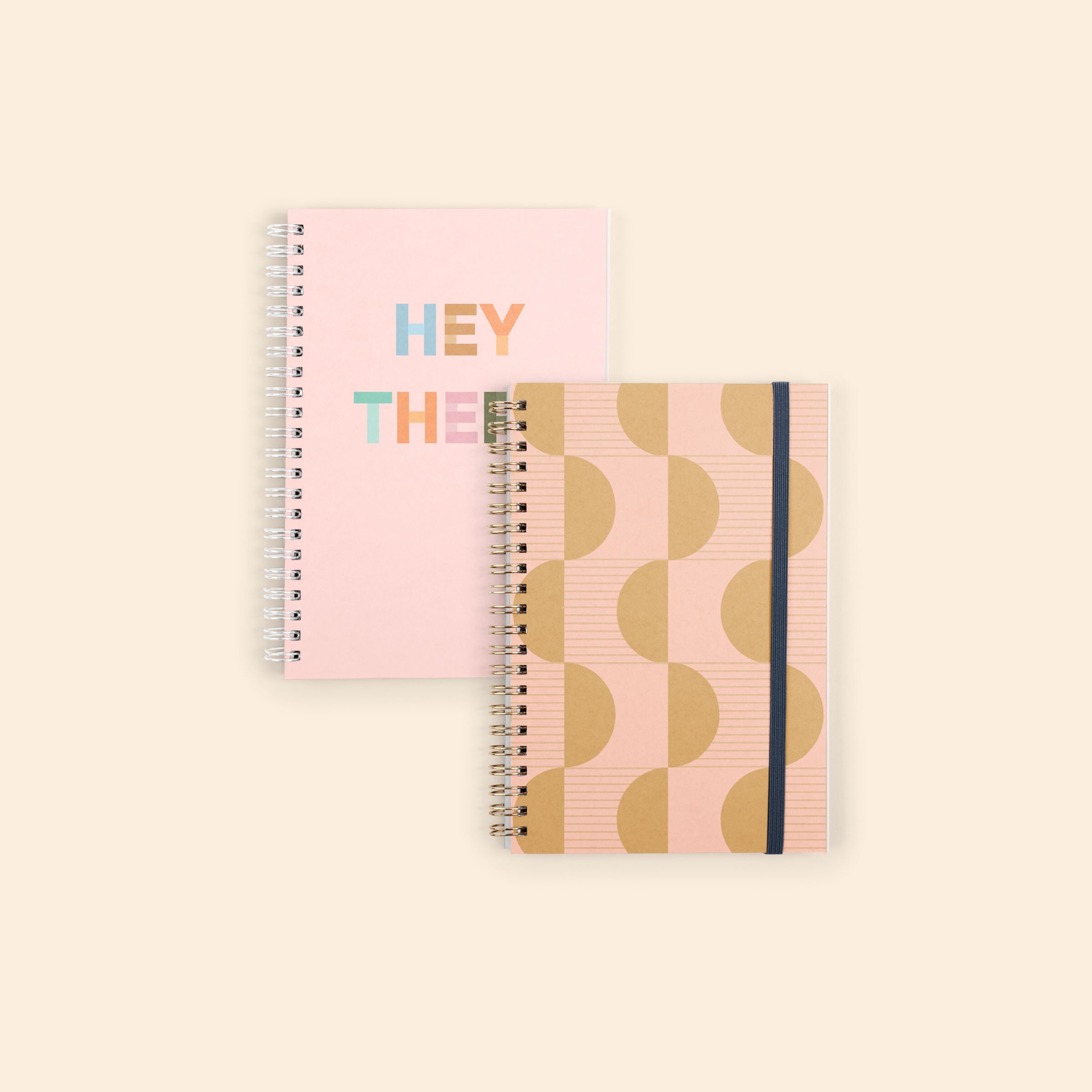 JOURNAL - 7.75 x 5.25 - WIRE - BLACK AND WHITE GUTS - W