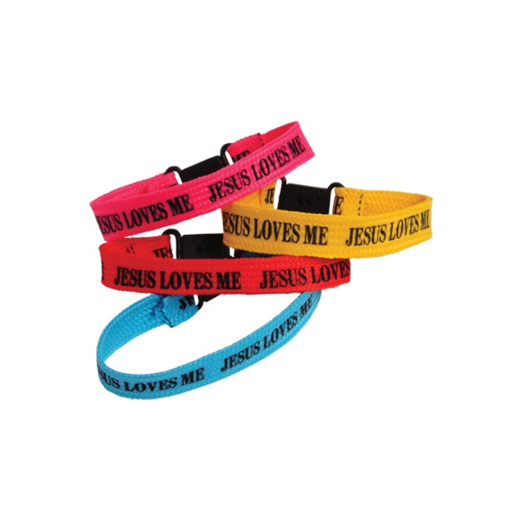 Jesus Loves Me Clasp Bracelets - Assorted 2
