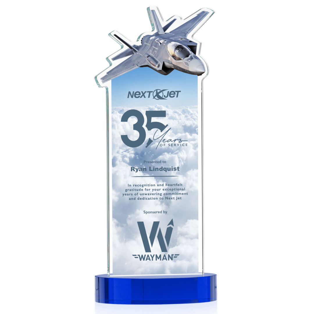 Top Gun VividPrint™ Award on Alberton Base - Blue 10