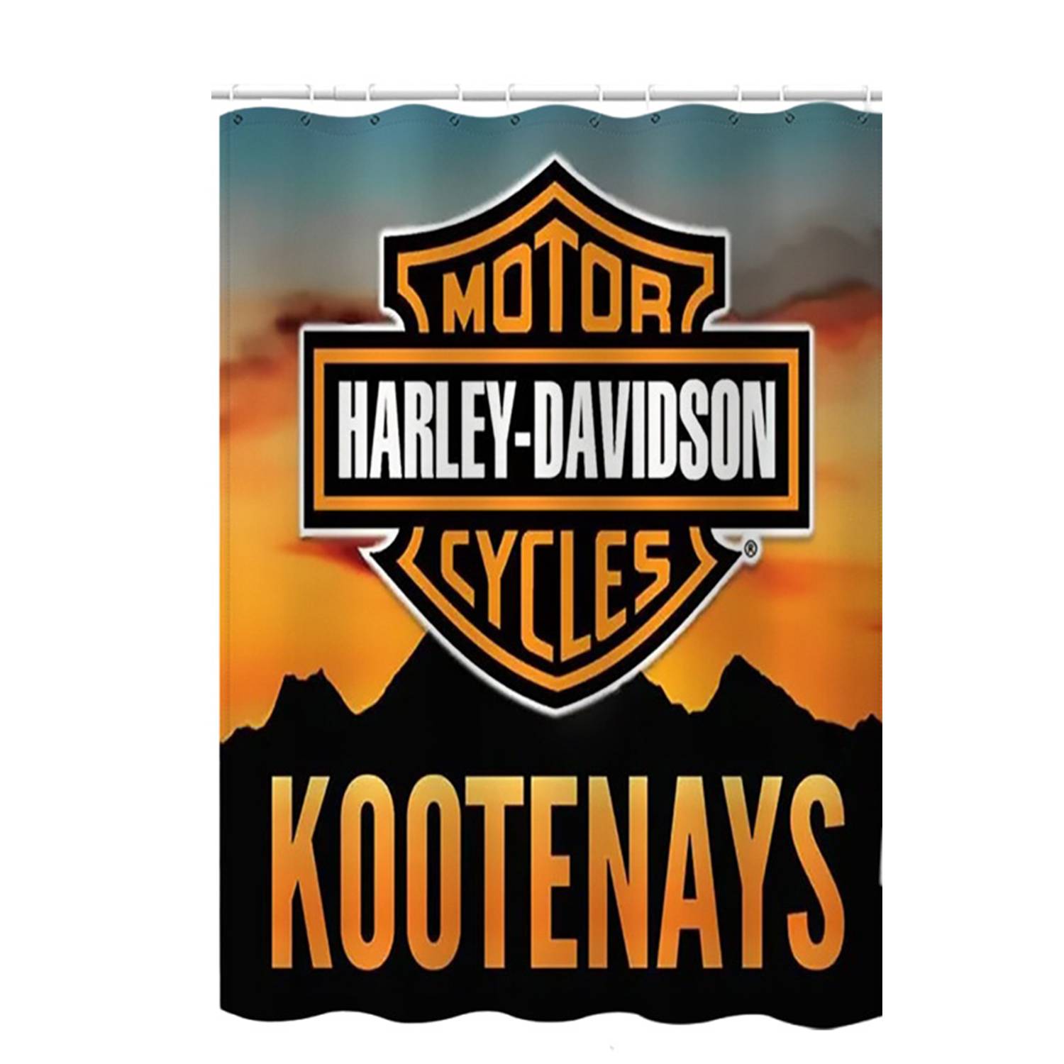 Custom Polyester Shower Curtain with Hook 2
