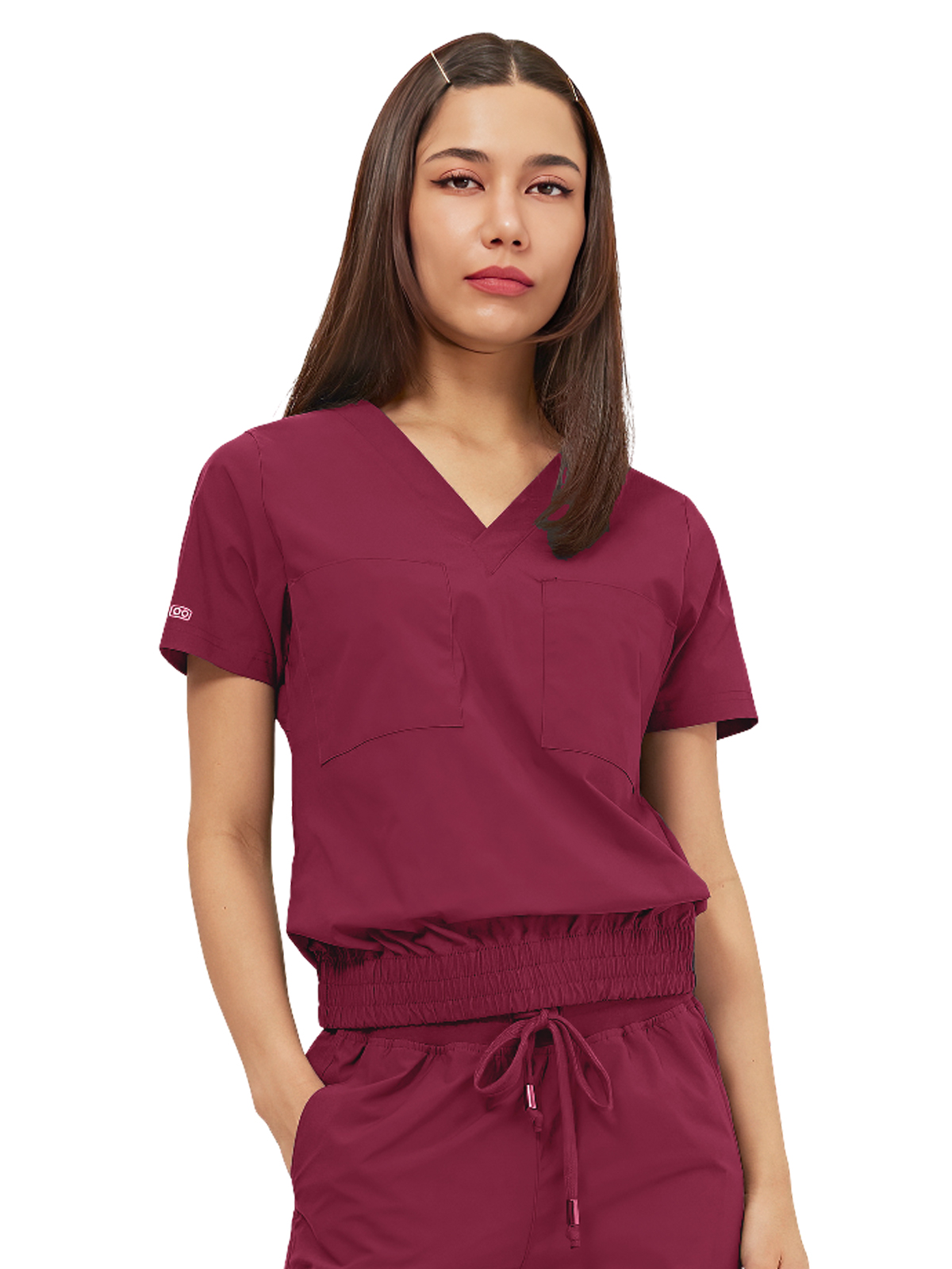 Parkley Quantum - Women's Two-Pocket LUNA Tuck Band V-Neck Top 10