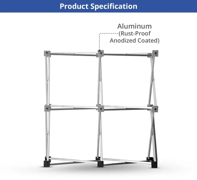 2x2 Micro GeoMetrix Table Top Display Package 12.60"x12.60" 7