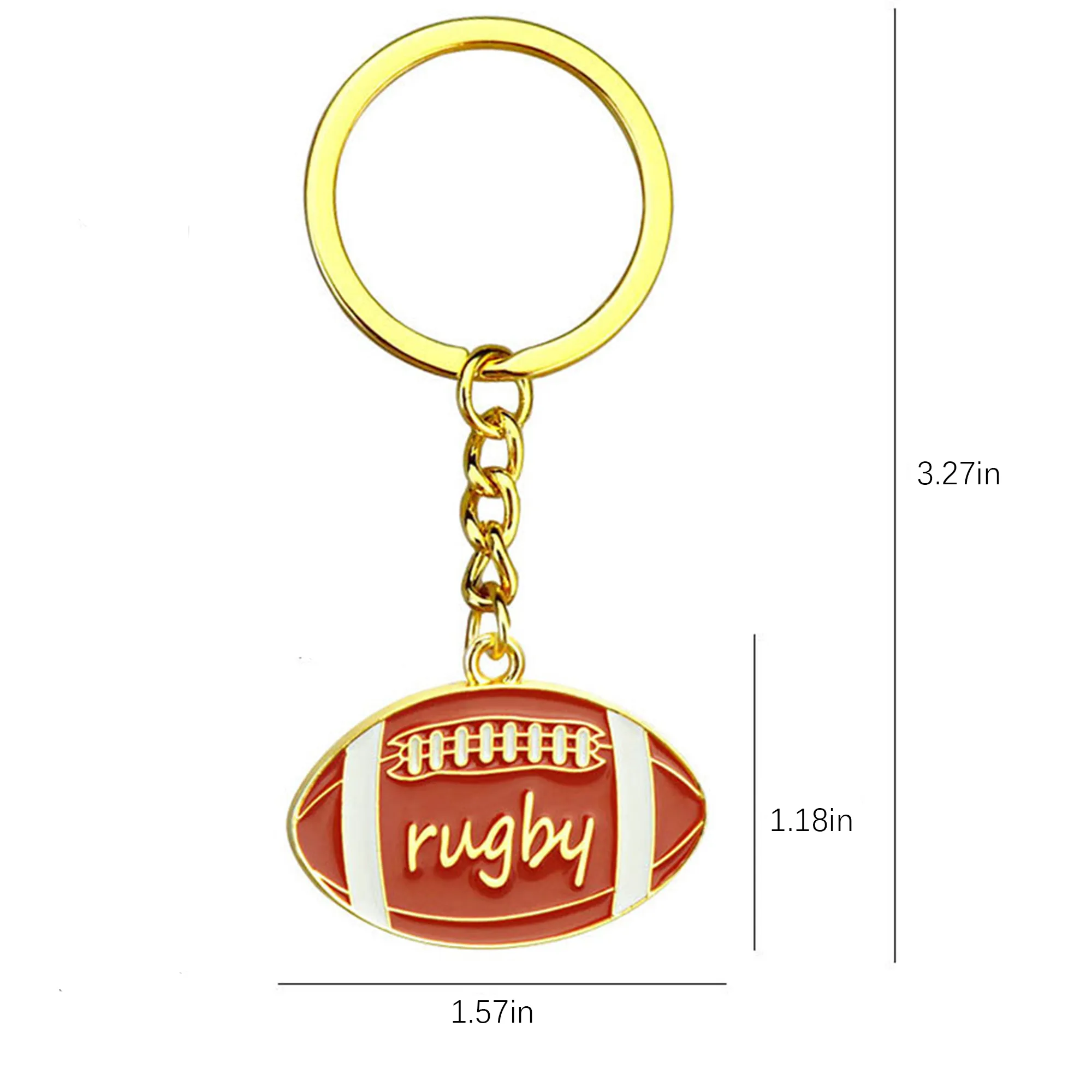 Rugby Keychain LOGO Printed for Promotions in Memorial Event 4