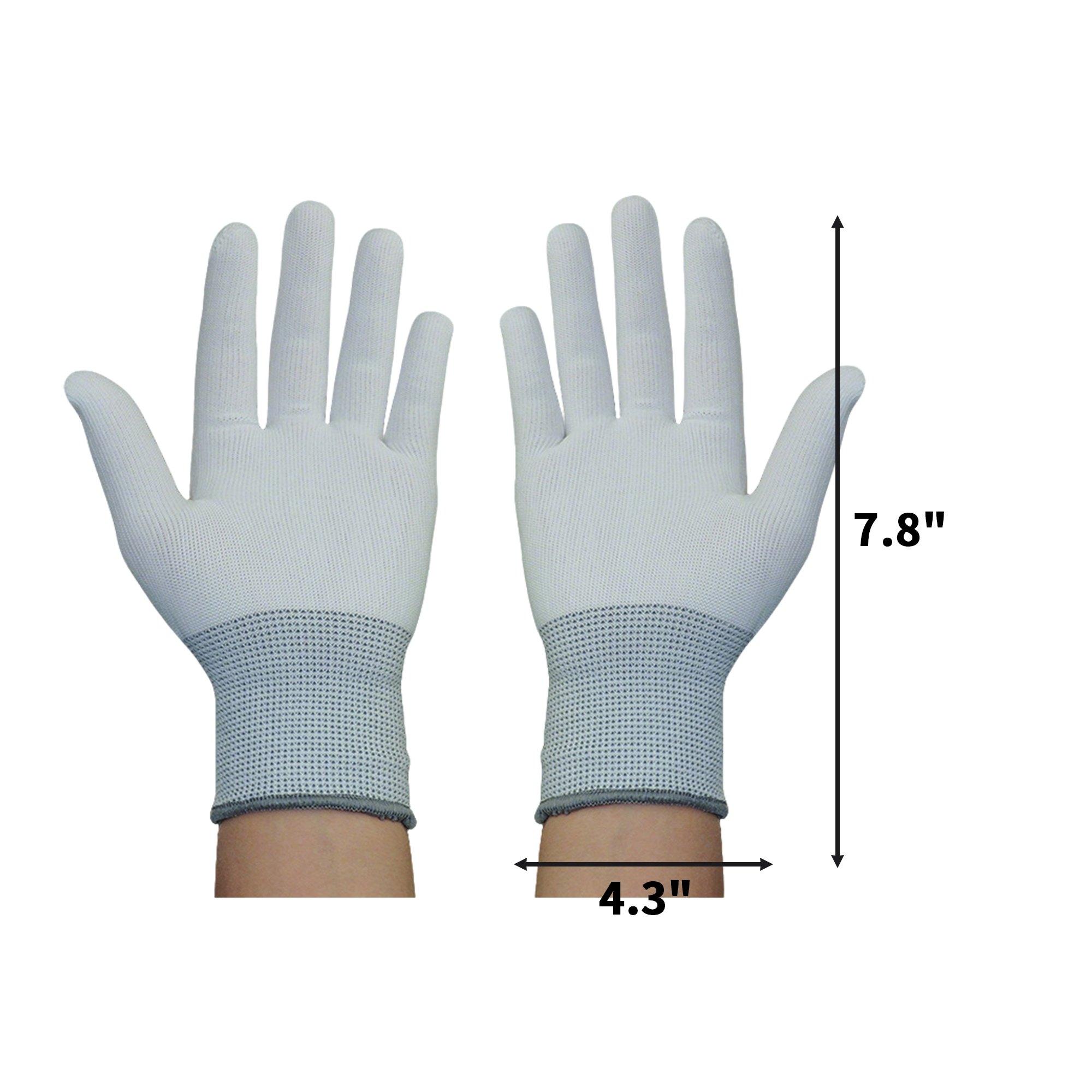 Nylon Coated Work Glove 7.8" x 4.3" 6