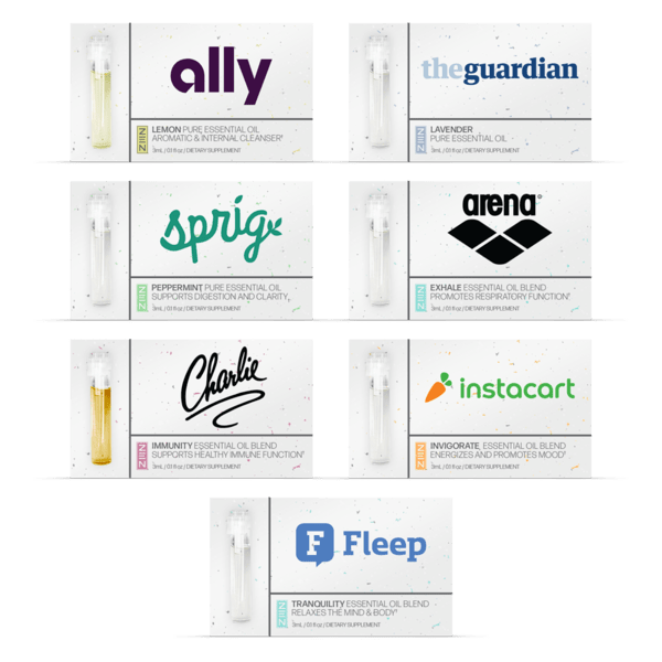 Essential Oil in a 1 mL Sample Vial & Card