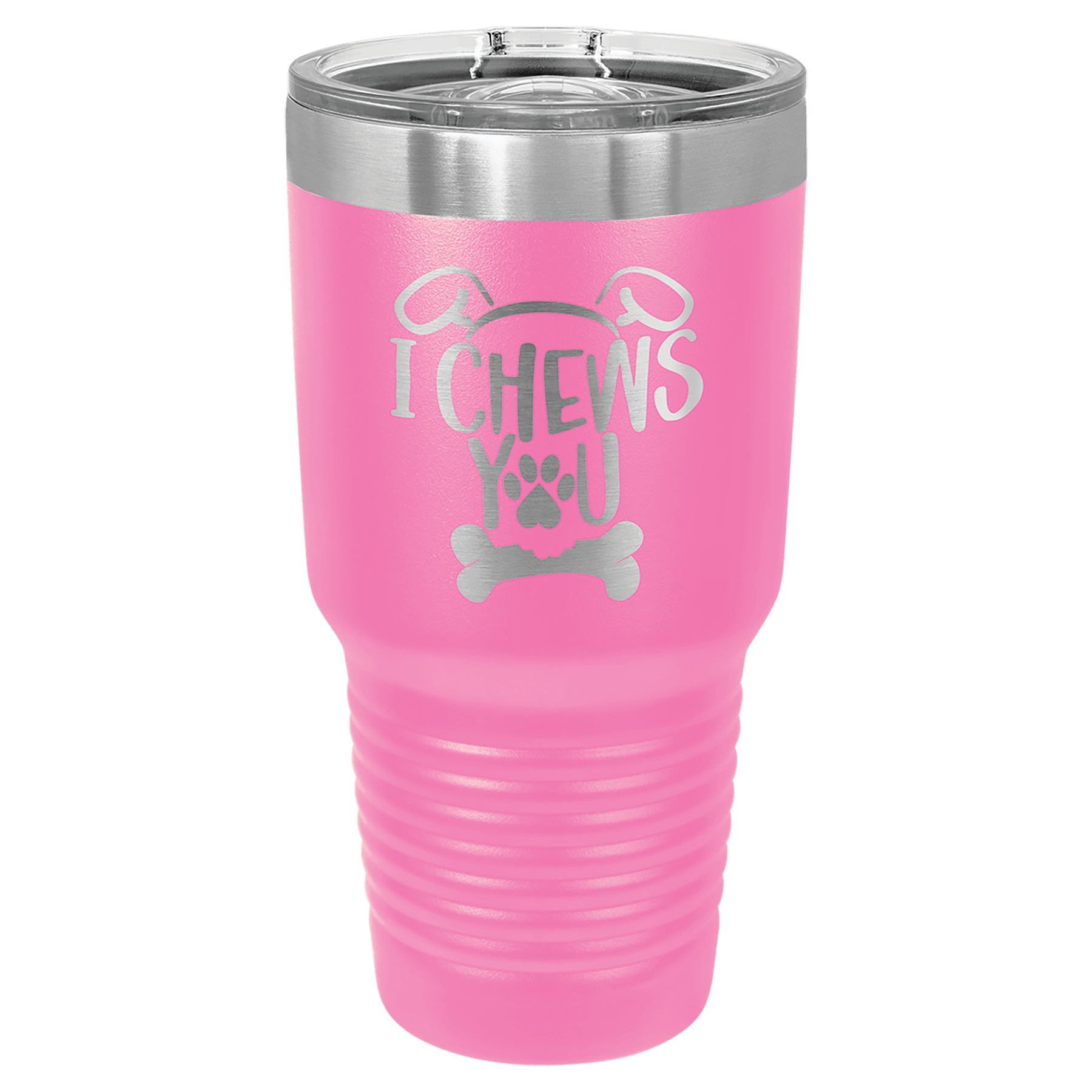 Polar Camel 30 oz. Pink Insulated Ringneck Tumbler with Slider Lid 1