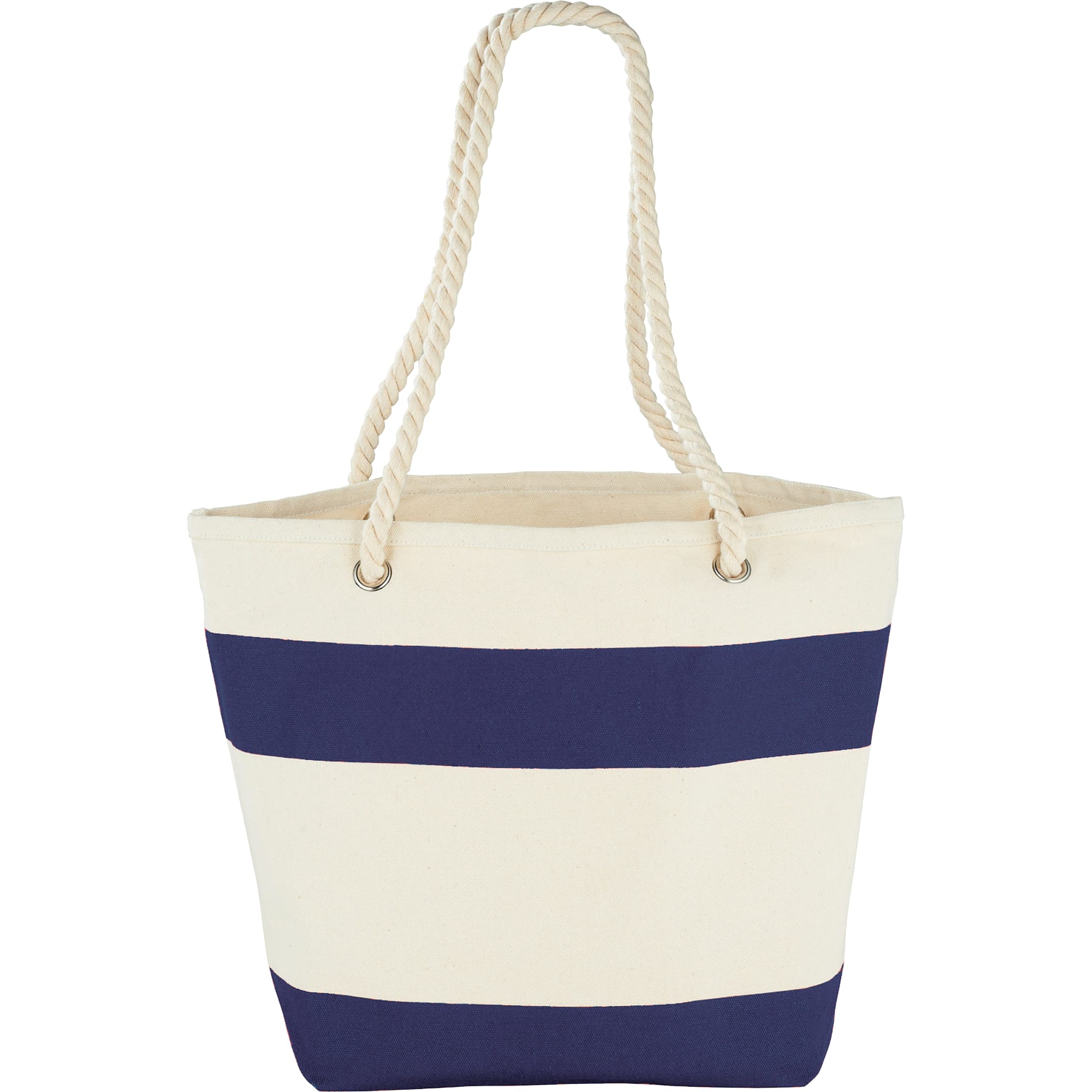 Capri Stripes 12oz Cotton Canvas Shopper Tote 2